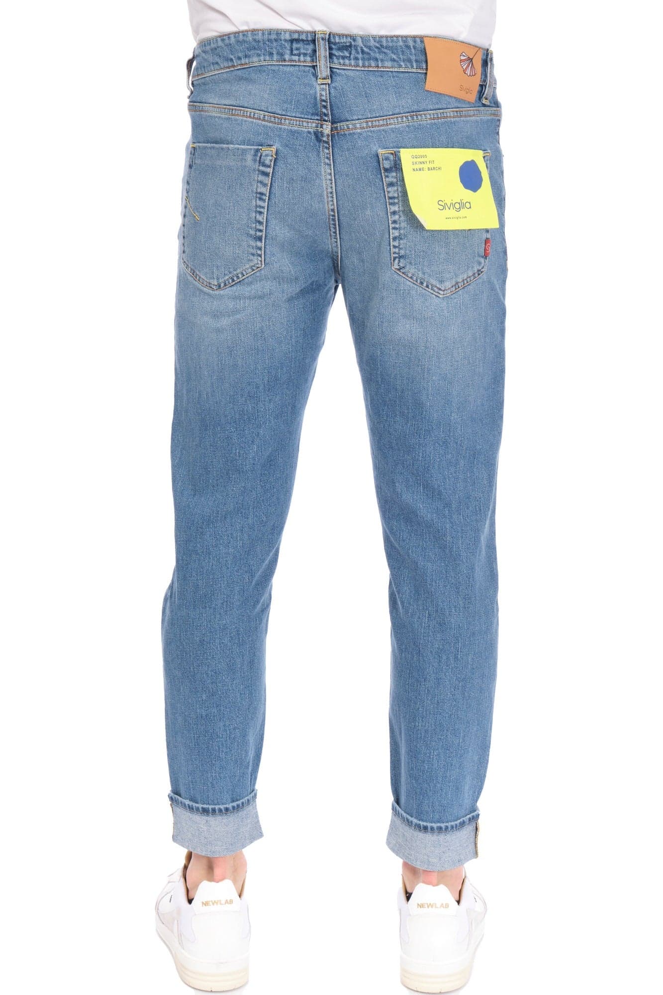 Siviglia - 5 Tasche Skinny Lavaggio Chiaro BARCHI/D0051 L2 da uomo in Jeans Drestige - Casamassima, commercioVirtuoso.it