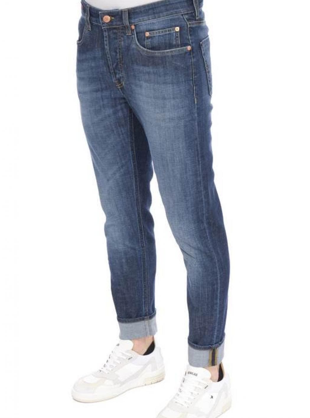 Siviglia - 5 Tasche Skinny Lavaggio Medio Con Sbiaditure BARCHI/D0044 QB da uomo in Jeans Drestige - Casamassima, commercioVirtuoso.it