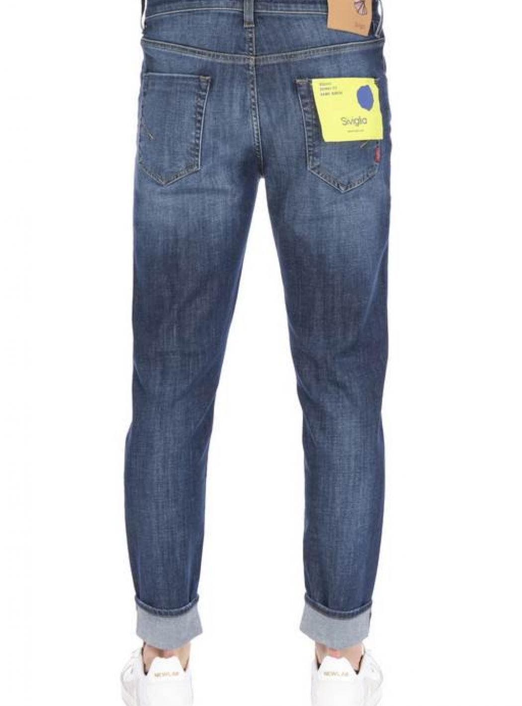 Siviglia - 5 Tasche Skinny Lavaggio Medio Con Sbiaditure BARCHI/D0044 QB da uomo in Jeans Drestige - Casamassima, commercioVirtuoso.it