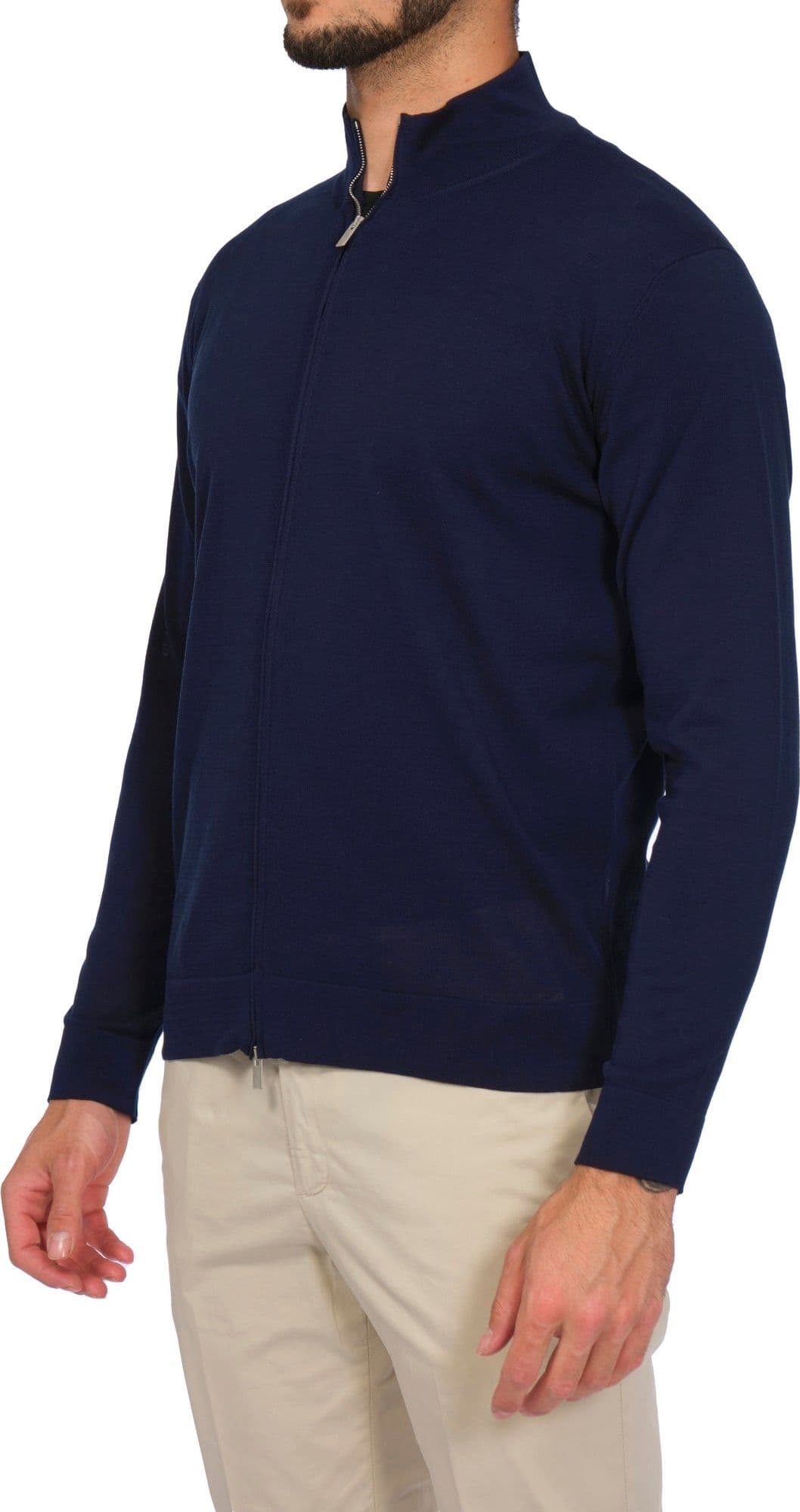 FILINTRAMA Filintrama - Full Zip F.16 FZ0ML CR14R 890 BLU da uomo in Canali portacavo Drestige - Casamassima, commercioVirtuoso.it