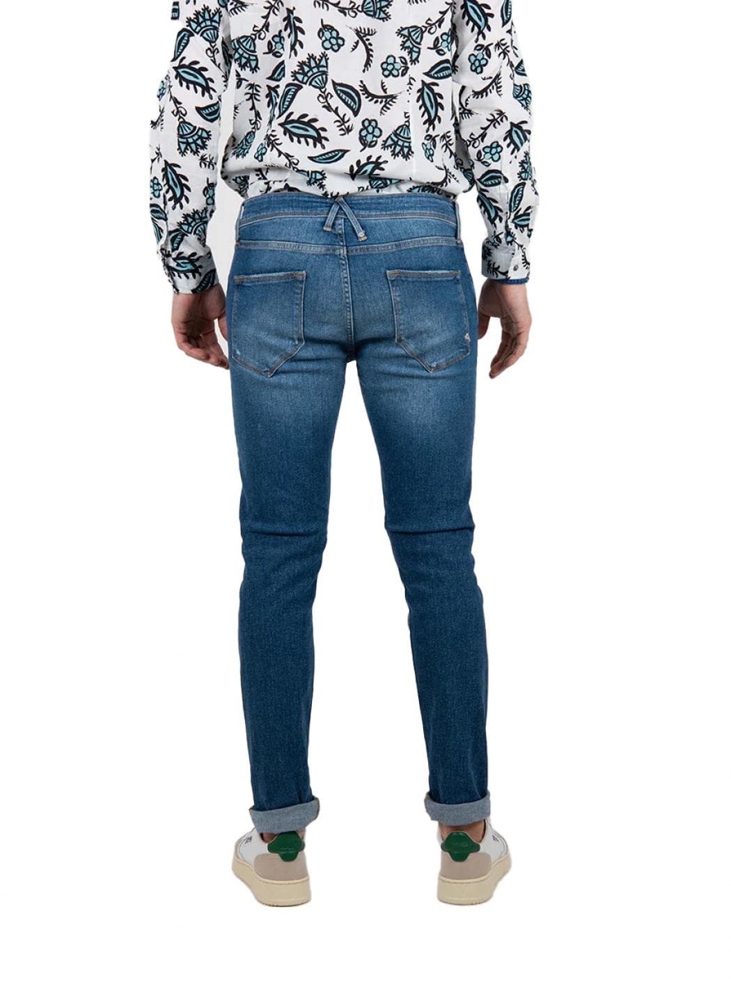 CYCLE Cycle - Touch Stretch Skinny Broken Natural Vintage CC321P505 12 BLU da uomo in Jeans Drestige - Casamassima, commercioVirtuoso.it