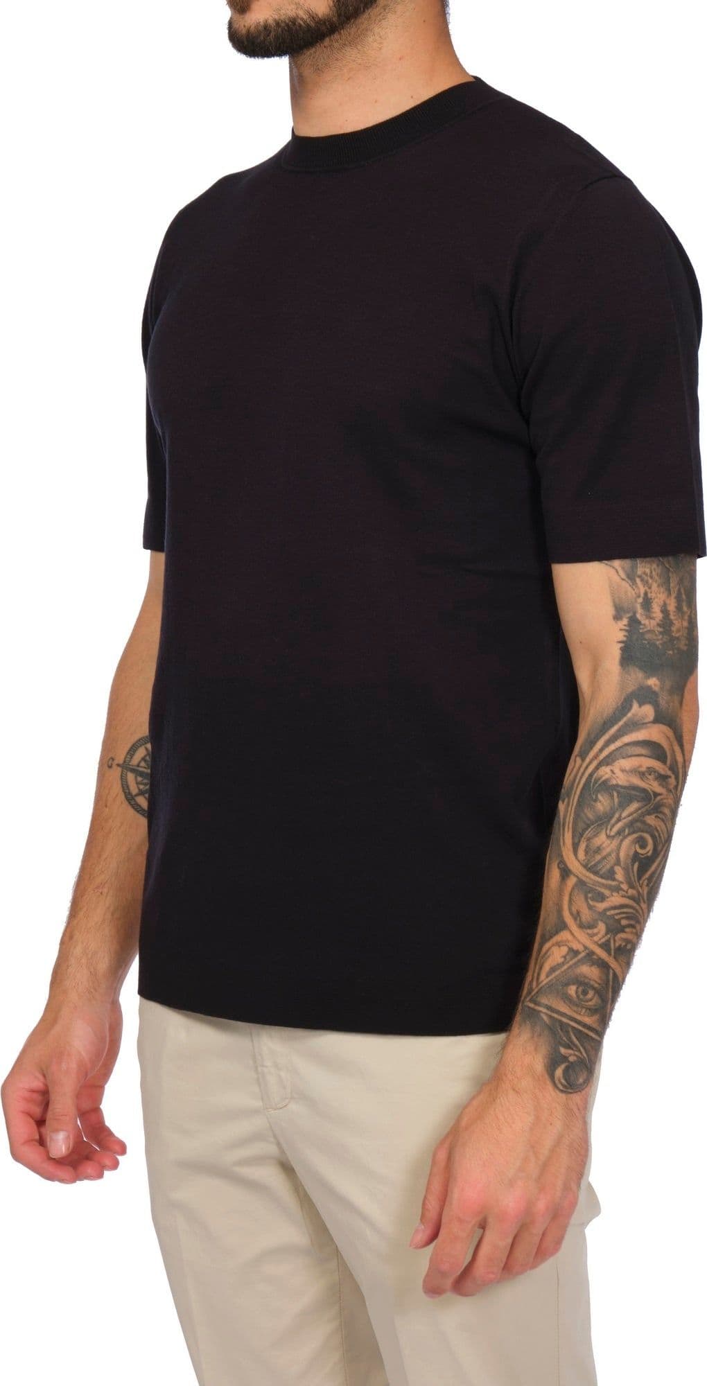ALPHA STUDIO Alpha Studio - In Cotone Tecnico M/m AU-1160C 1104 NERO da uomo in T-shirt Drestige - Casamassima, commercioVirtuoso.it