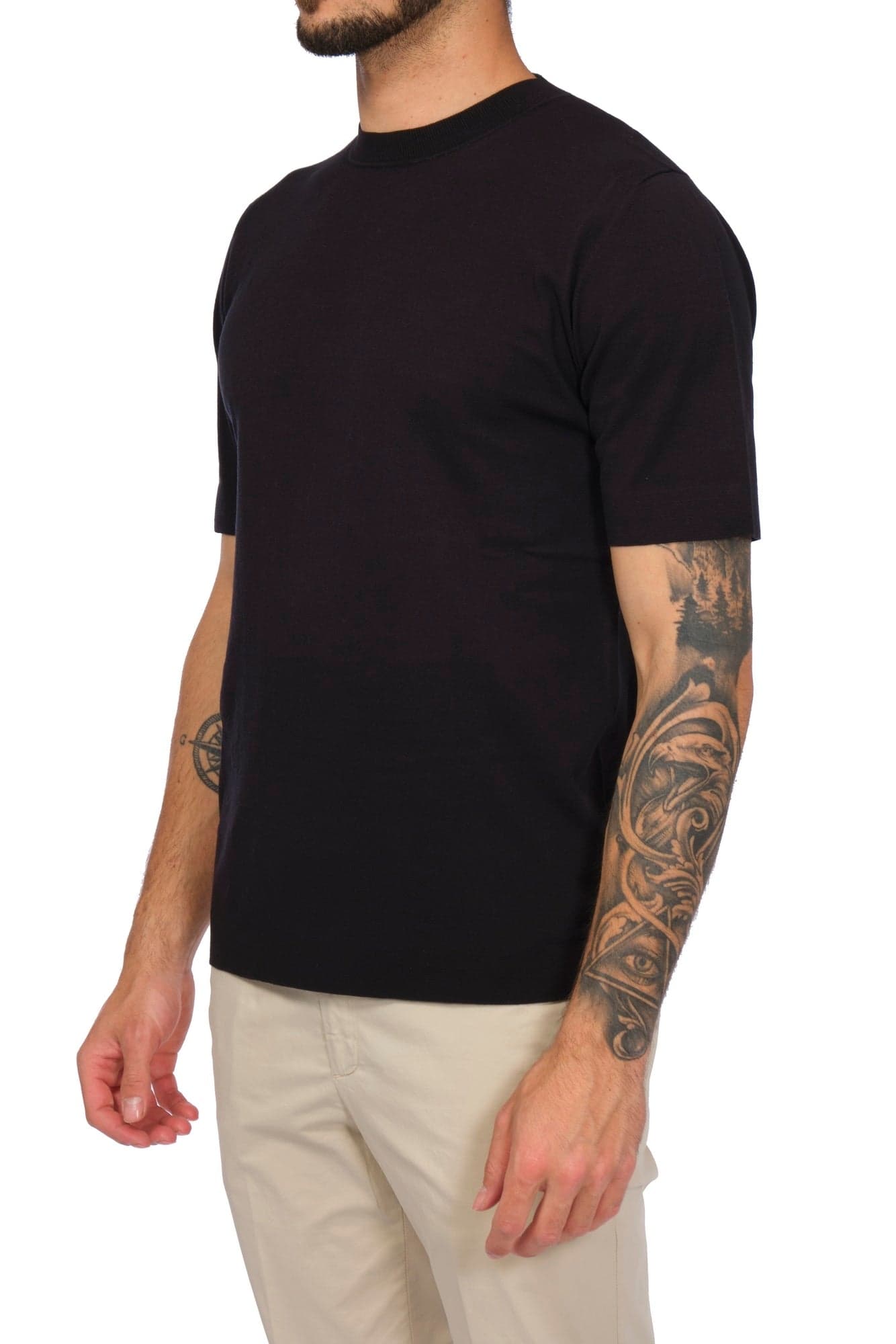 ALPHA STUDIO Alpha Studio - In Cotone Tecnico M/m AU-1160C 1104 NERO da uomo in T-shirt Drestige - Casamassima, commercioVirtuoso.it