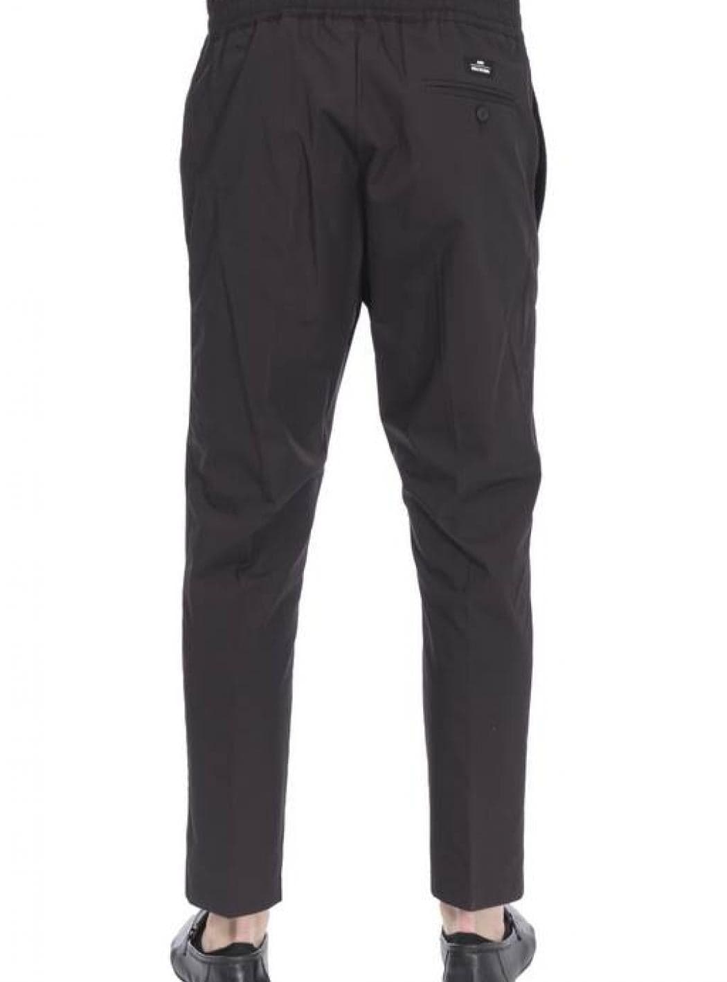 ALESSANDRO DELL ACQUA Alessandro Dell Acqua - Pantalone Con Coulisse In Cotone AD7318/P0083E 80 NER da uomo in Pantaloni Drestige - Casamassima, commercioVirtuoso.it
