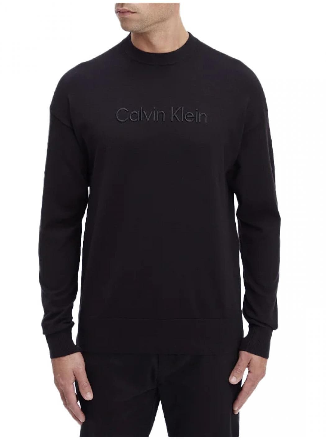 calvin klein Calvin Klein - Girocollo Tencel Blend Logo Sweater K10K111479 BEH da uomo in Maglioni Drestige - Casamassima, commercioVirtuoso.it
