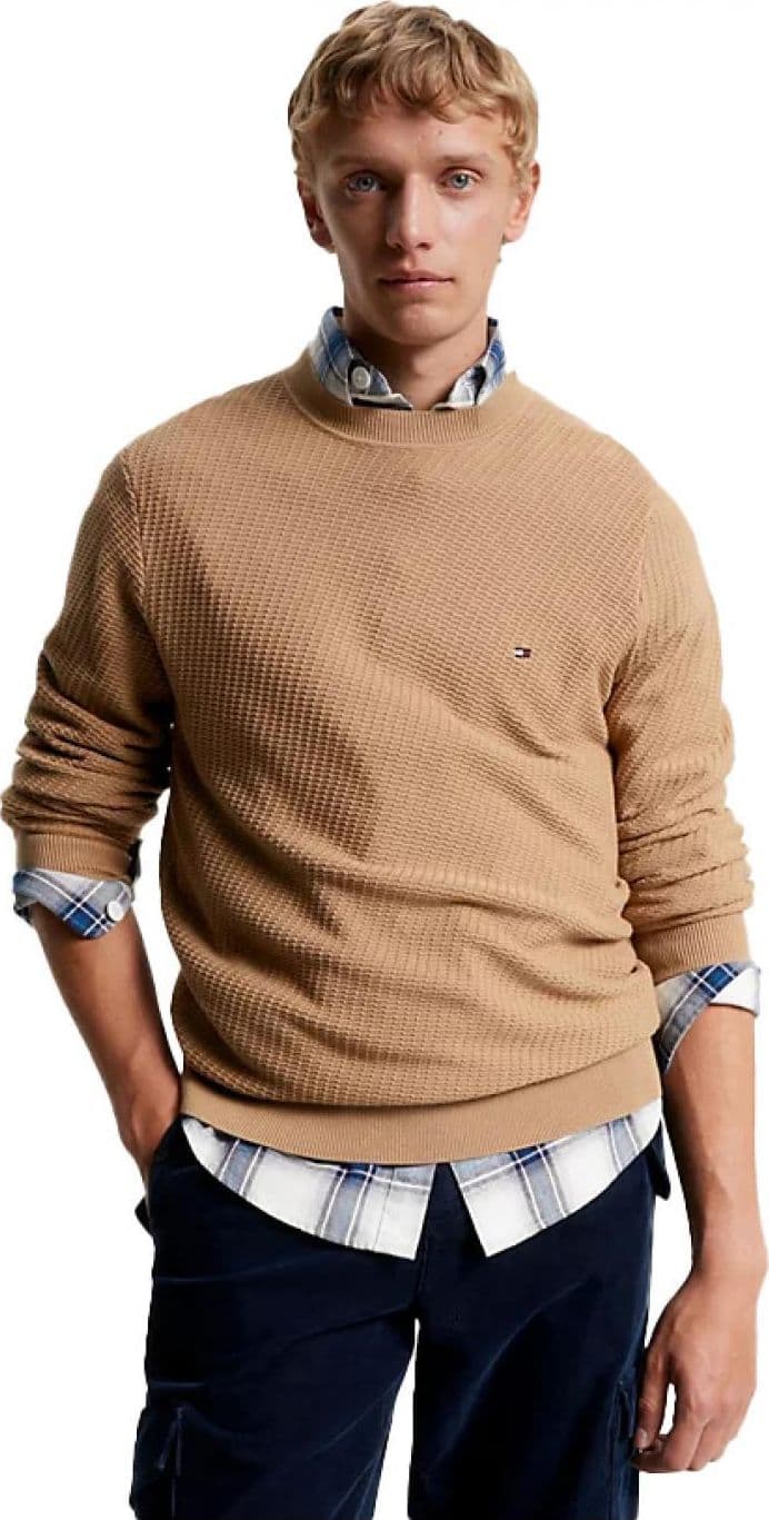 Tommy Hilfiger - Rectangular Structure Crew Nk MW0MW33131 GWJ da uomo in Maglioni Drestige - Casamassima, commercioVirtuoso.it