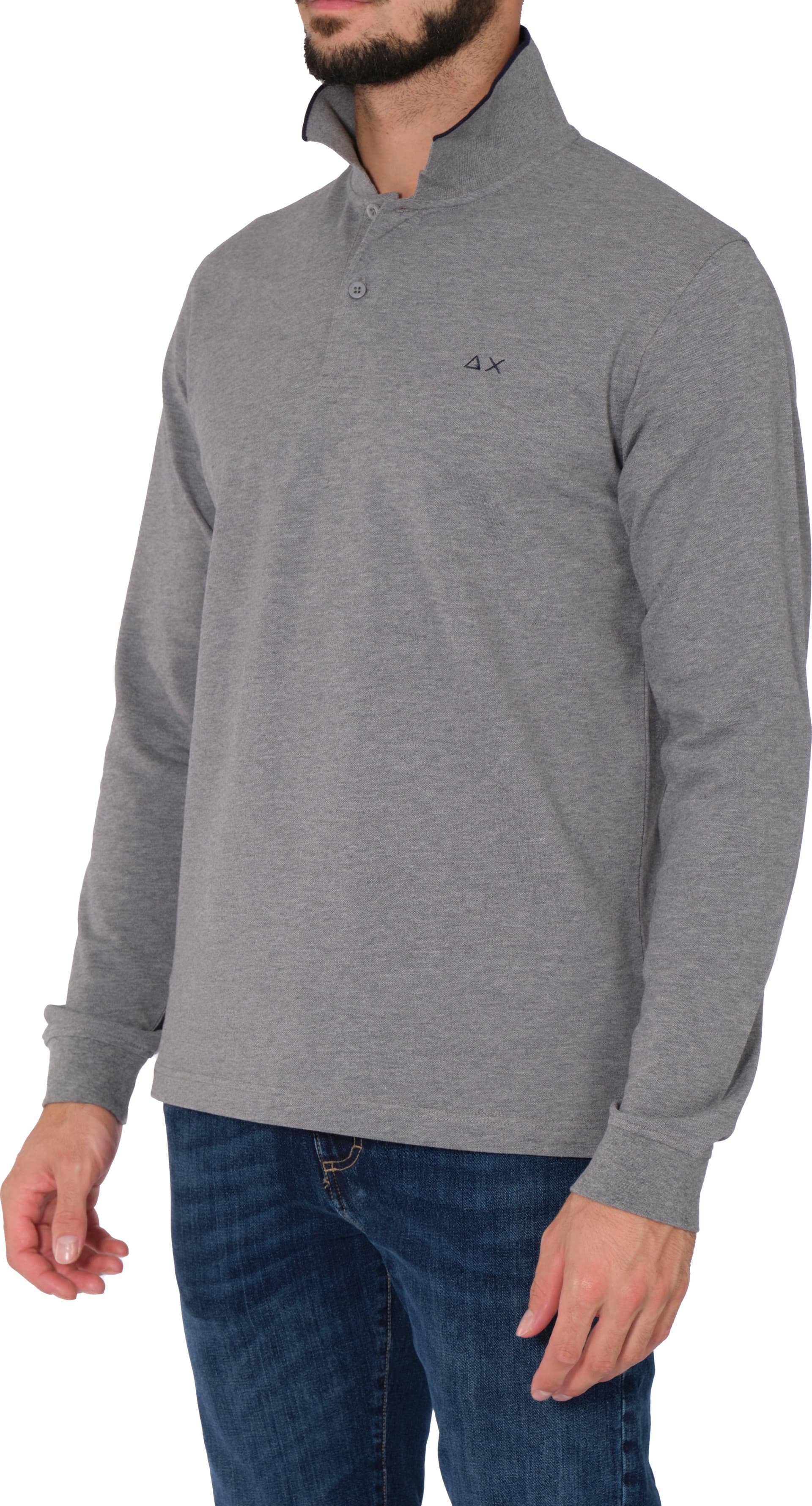 SUN68 Sun68 - Polo Small Stripes M/lunga A43105 34 GRIG da uomo in Polo Drestige - Casamassima, commercioVirtuoso.it