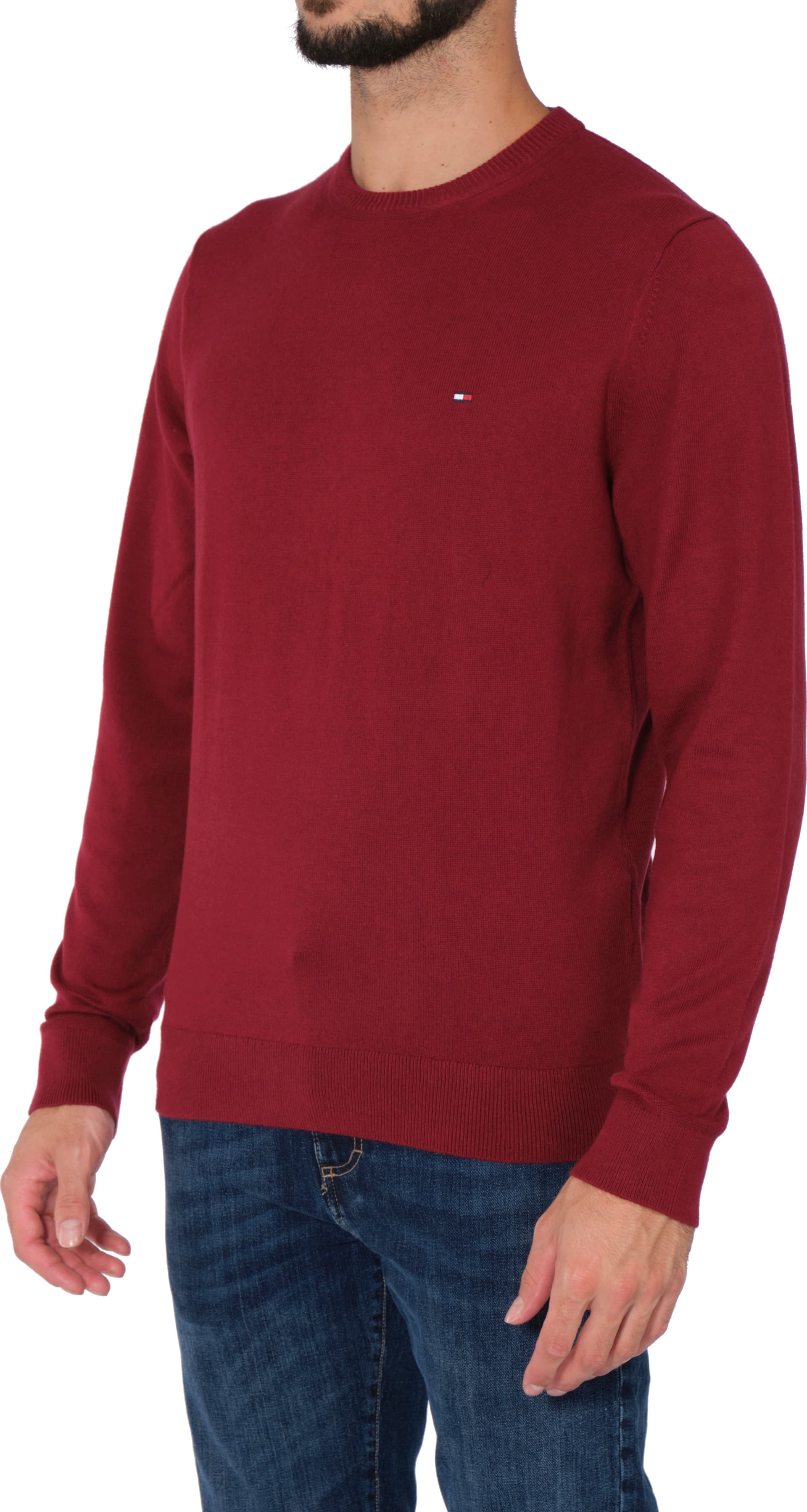 Tommy Hilfiger - Paricollo Deep Rouge MW0MW28046 XJS BORD da uomo in Maglioni Drestige - Casamassima, commercioVirtuoso.it