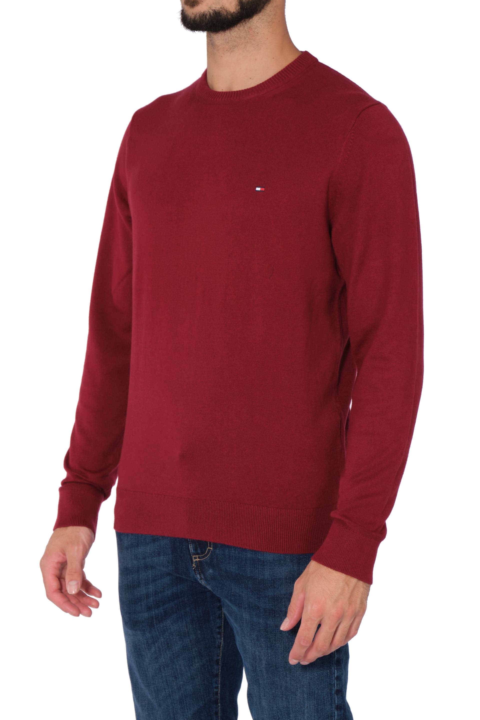 Tommy Hilfiger - Paricollo Deep Rouge MW0MW28046 XJS BORD da uomo in Maglioni Drestige - Casamassima, commercioVirtuoso.it