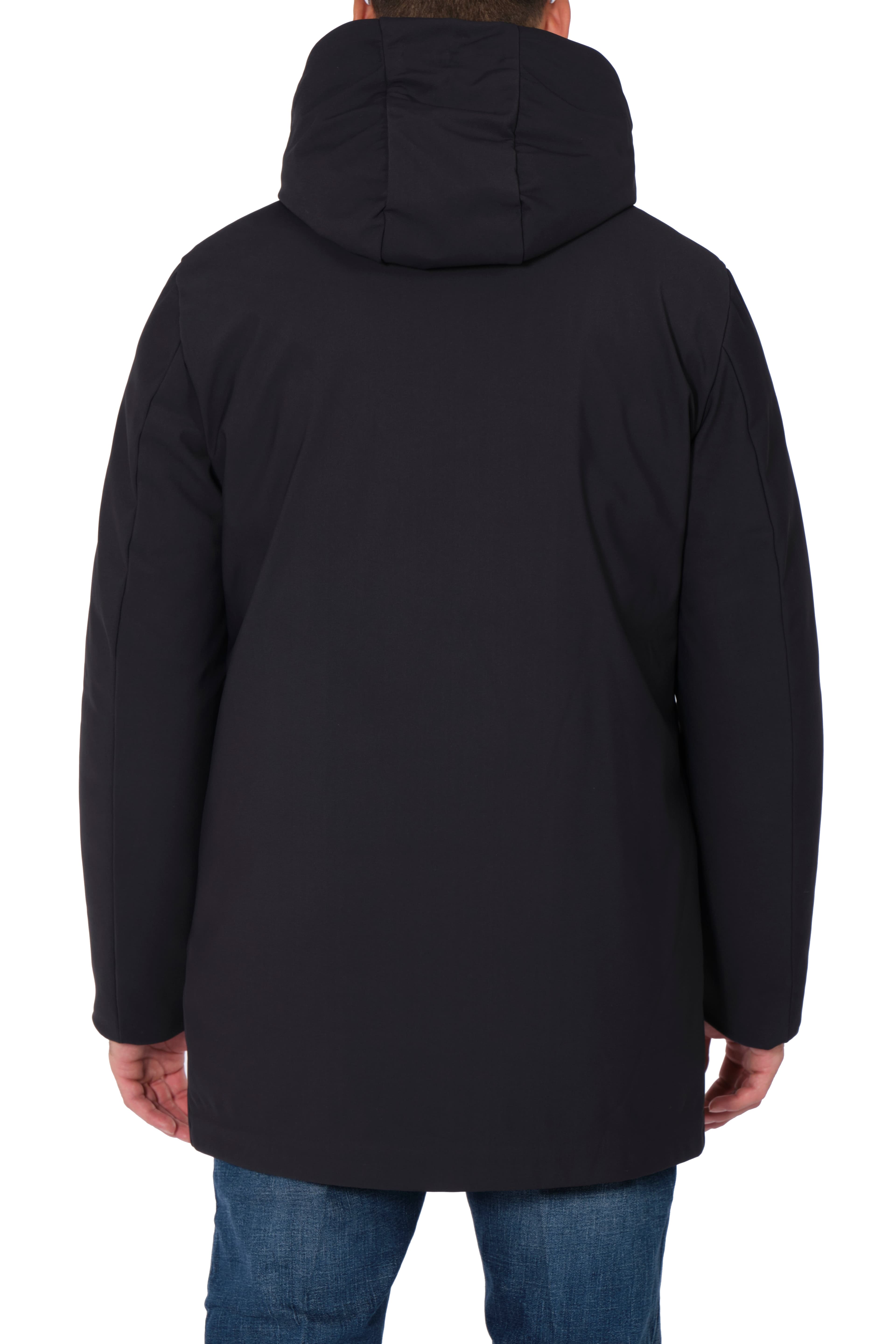 HESKIMO Heskimo - Lungo Con Capp. Softshell Bonded Bottoni In Metallo HE544015 BLU da uomo in Giacche Drestige - Casamassima, commercioVirtuoso.it