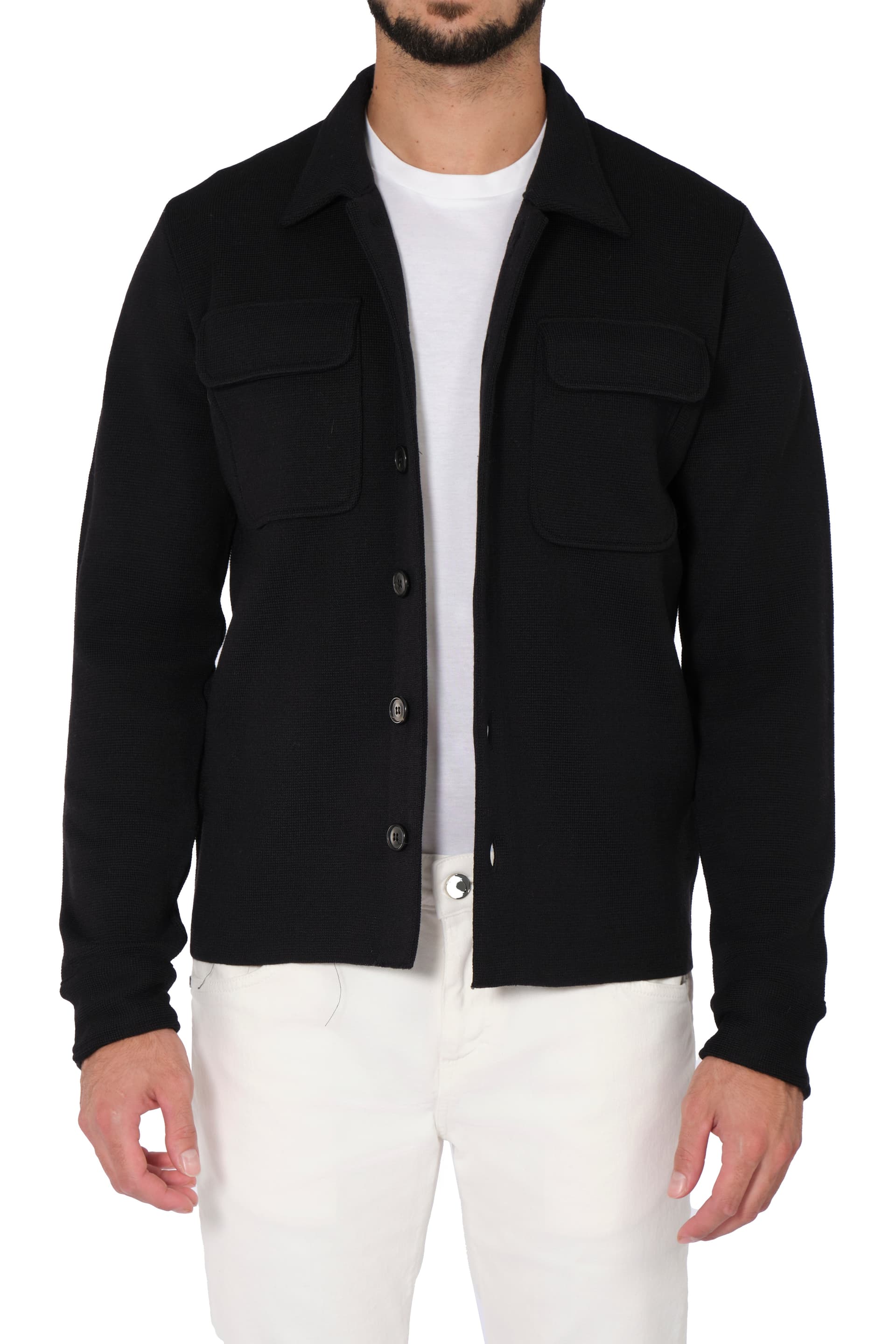 BORGO DEL FILO Borgo Del Filo - Cardigan Camicia 542359A 903 BLU da uomo in Cardigan Drestige - Casamassima, commercioVirtuoso.it