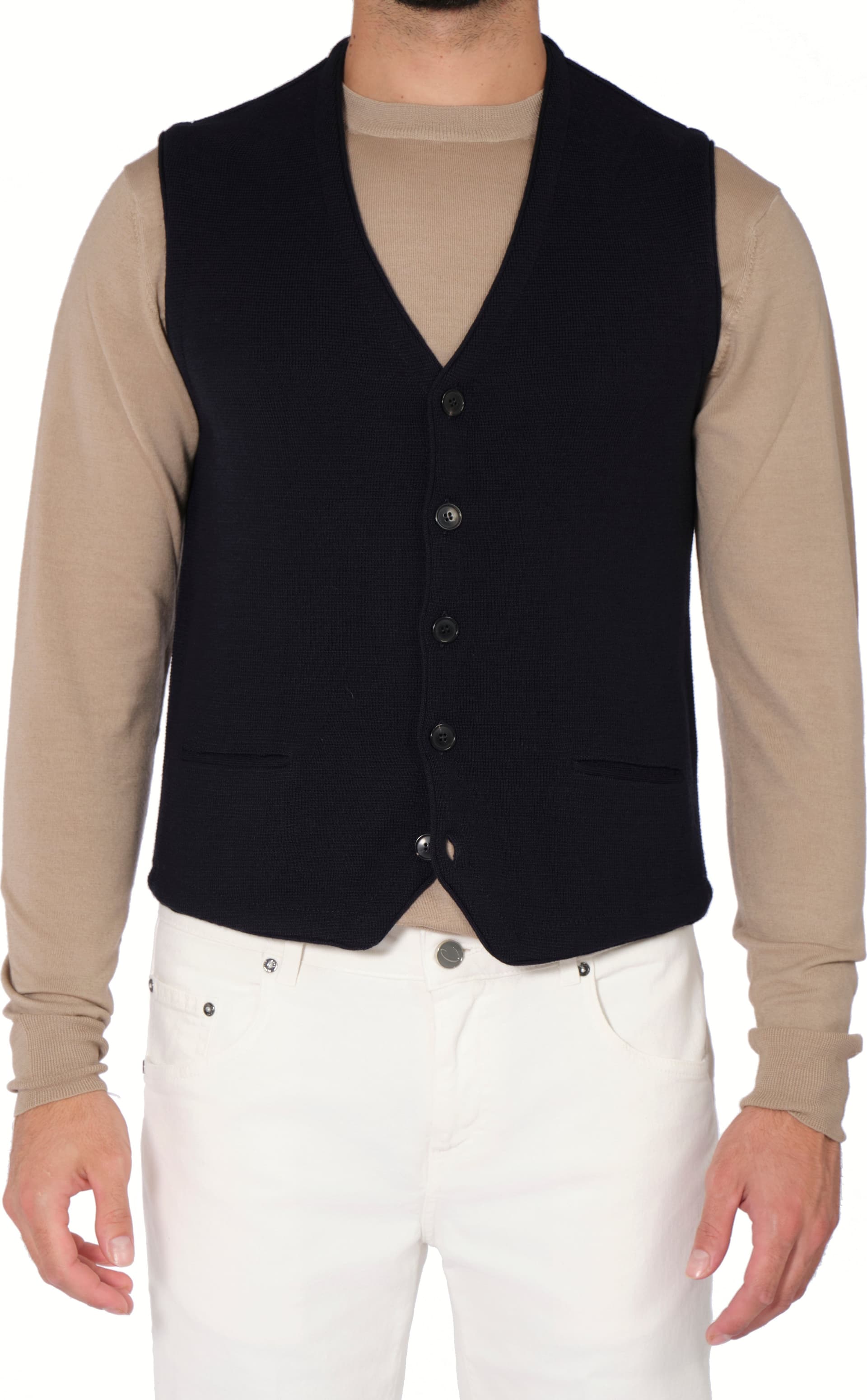 BORGO DEL FILO Borgo Del Filo - Gilet Smanicato Con Bottoni P.milano 543541A 918 CAMM da uomo in Giubbotti Drestige - Casamassima, commercioVirtuoso.it