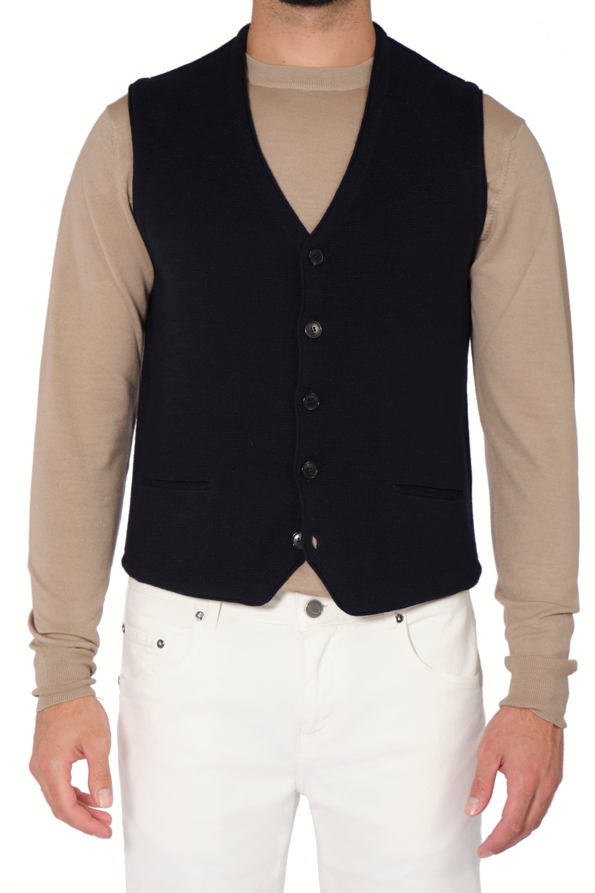 BORGO DEL FILO Borgo Del Filo - Gilet Smanicato Con Bottoni P.milano 543541A 918 CAMM da uomo in Giubbotti Drestige - Casamassima, commercioVirtuoso.it