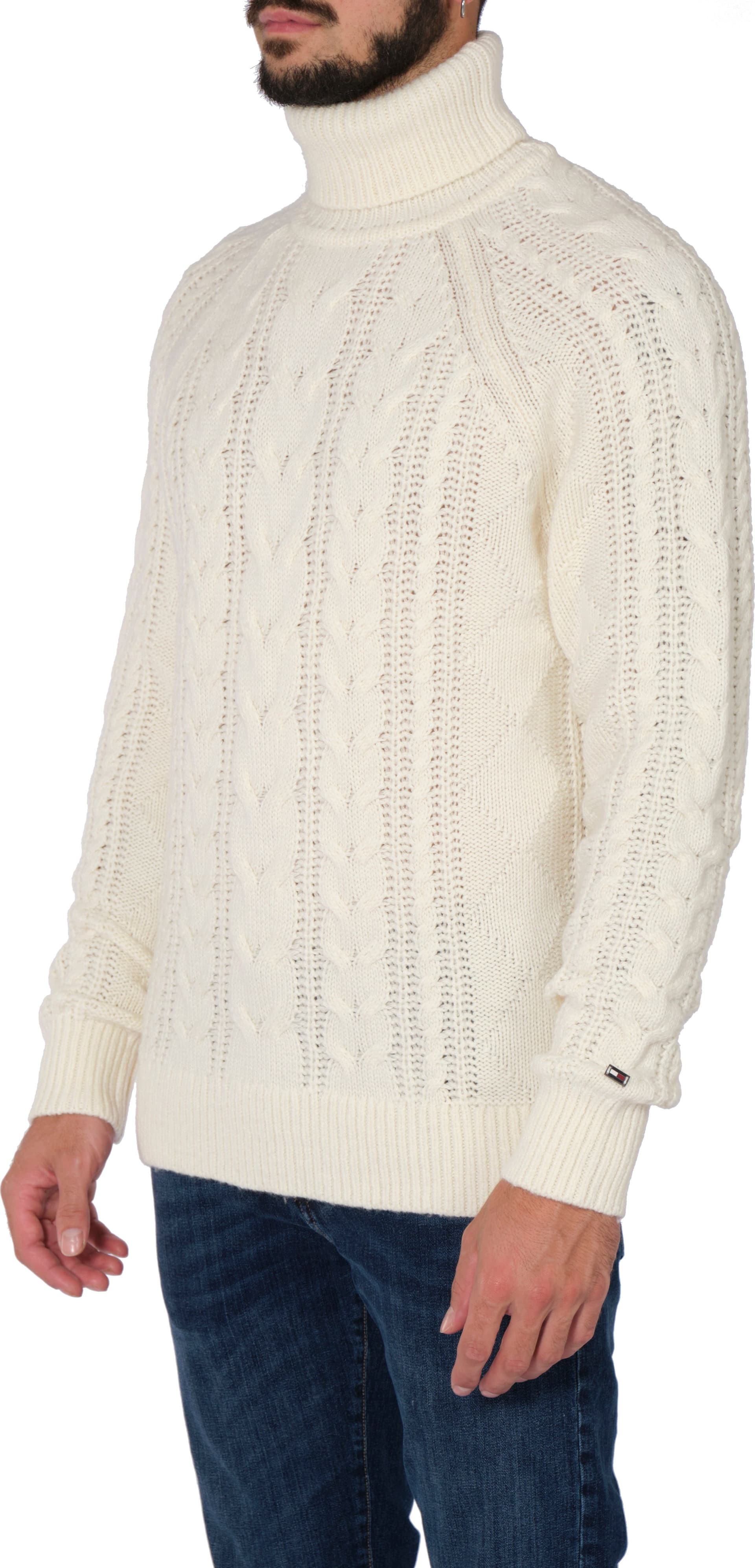 Tommy Hilfiger - Dolcevita Trecce Dc Cable Roll Neck MW0MW33081 YBL da uomo in Maglioni Drestige - Casamassima, commercioVirtuoso.it