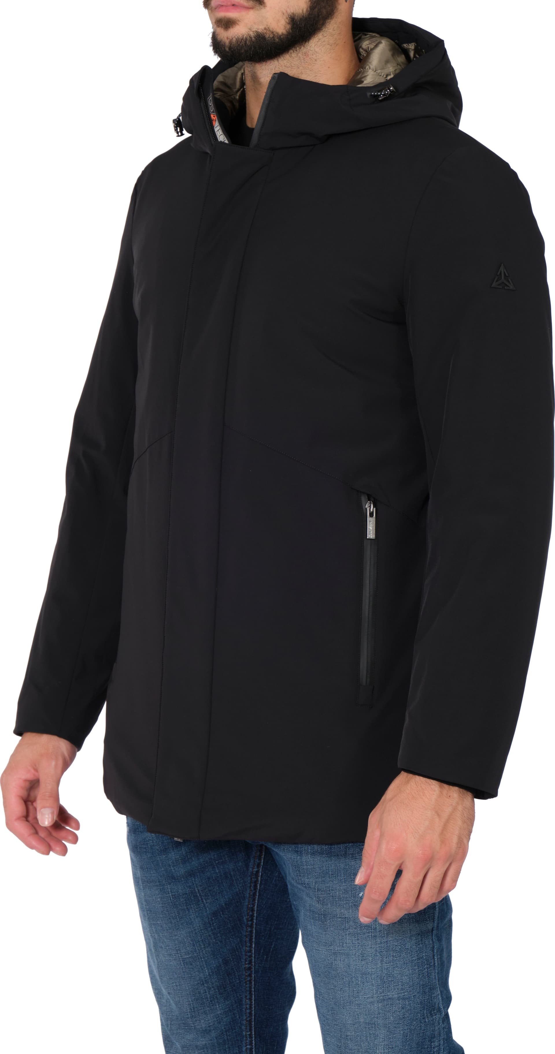 HESKIMO Heskimo - Giubbino Lungo Con Capp. Softshell HE544006 NER da uomo in Giacche Drestige - Casamassima, commercioVirtuoso.it