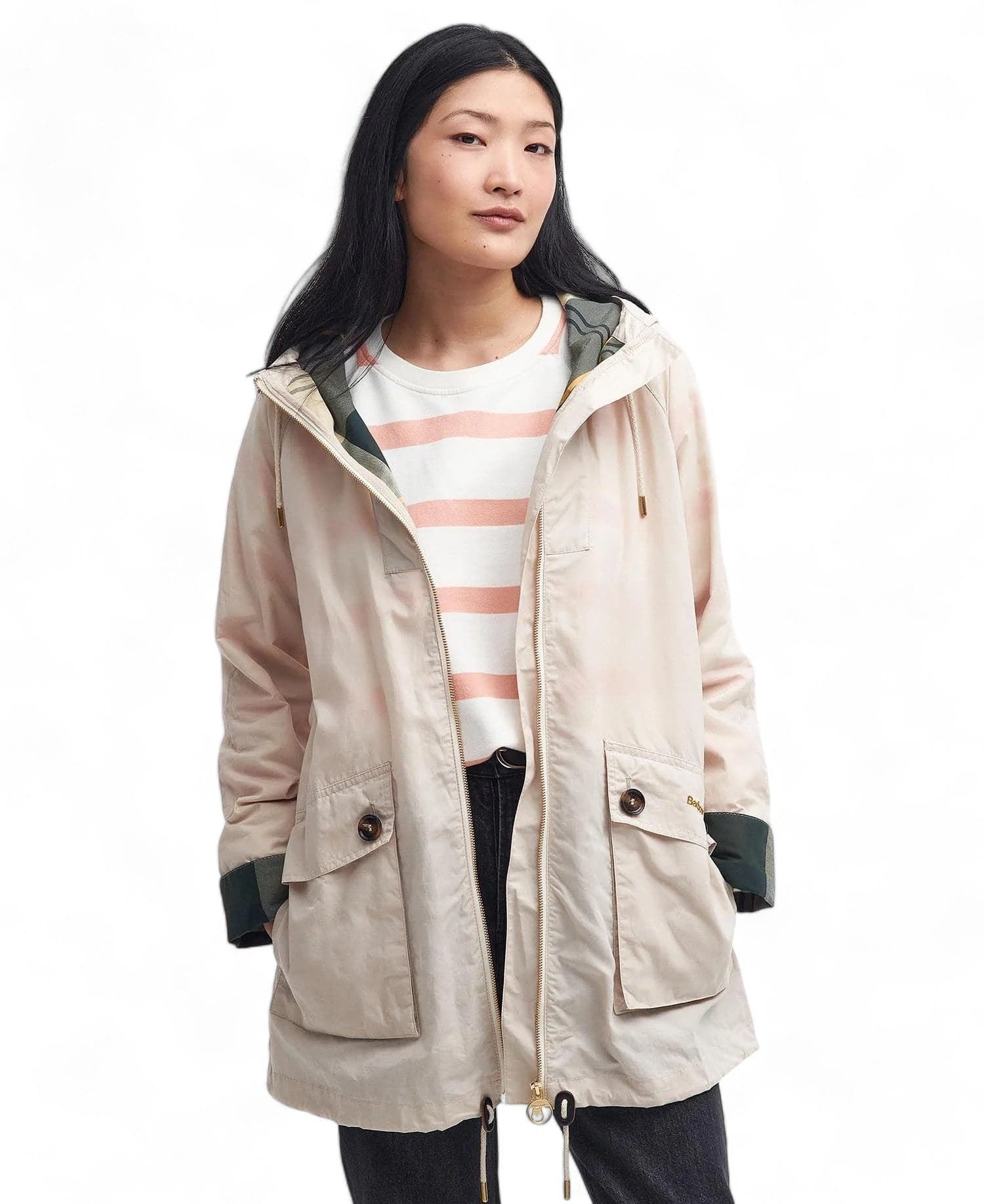 BARBOUR Barbour - Keldy Showerproof LSP0151 ST51 BEIGE da donna in Giacche Drestige - Casamassima, commercioVirtuoso.it