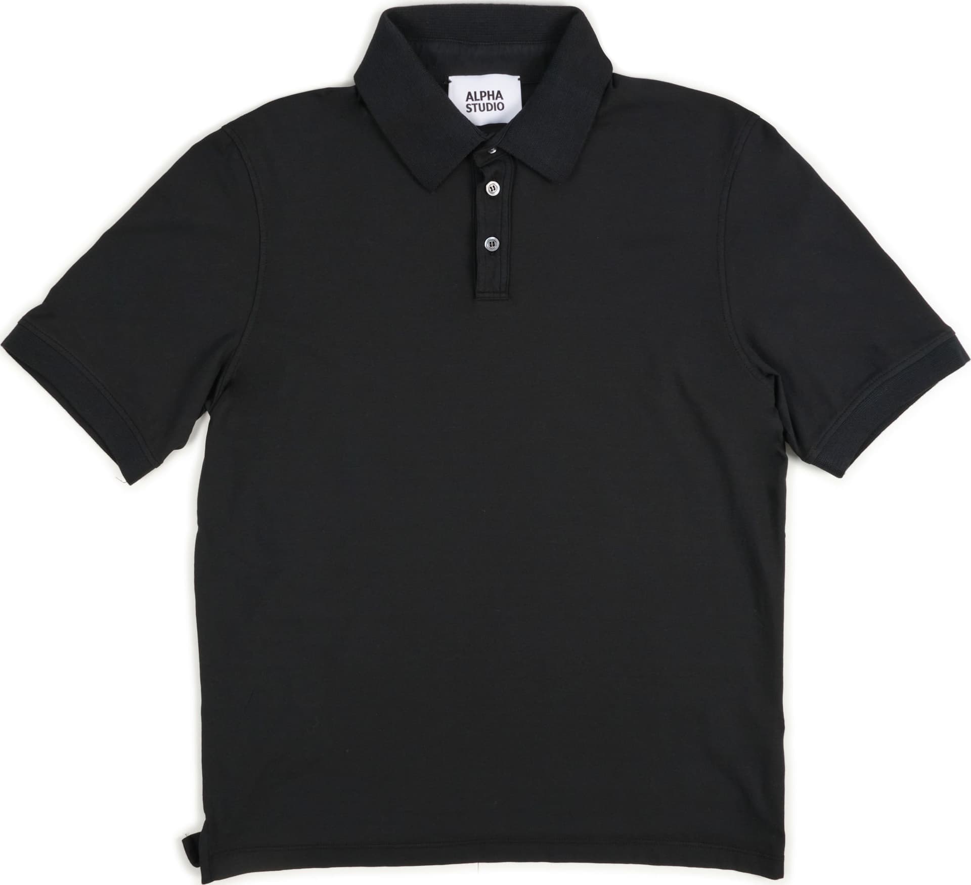 ALPHA STUDIO Alpha Studio - Polo M/m Tessuto Ice Cotton AU-5335B 1220 NERO