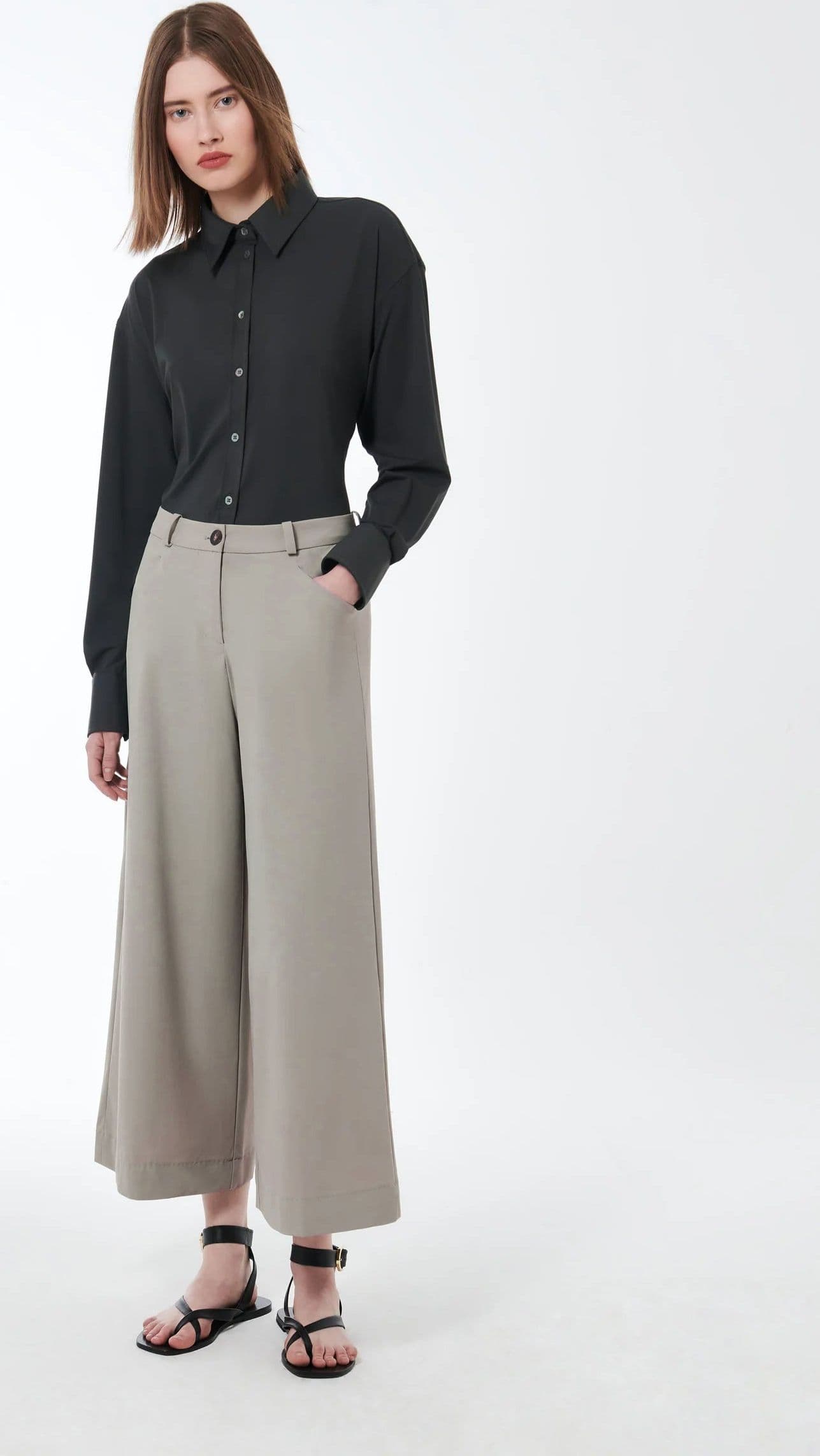 RRD Pantalone Donna Rrd 25853 85 WHITE SAND da donna in Pantaloni Drestige - Casamassima, commercioVirtuoso.it