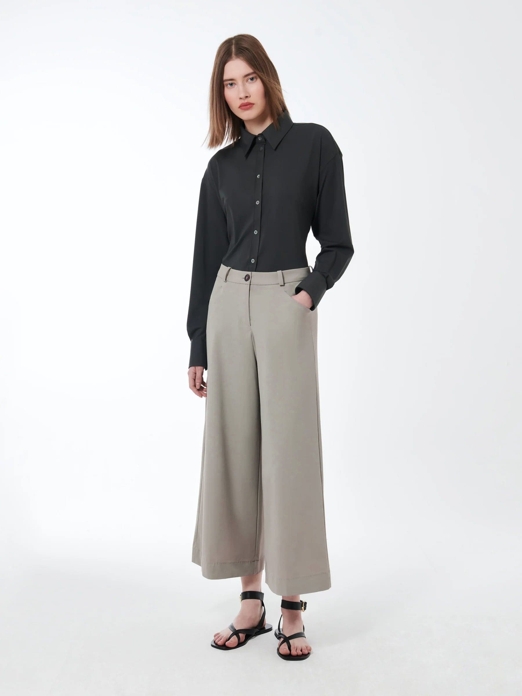RRD Pantalone Donna Rrd 25853 85 WHITE SAND da donna in Pantaloni Drestige - Casamassima, commercioVirtuoso.it