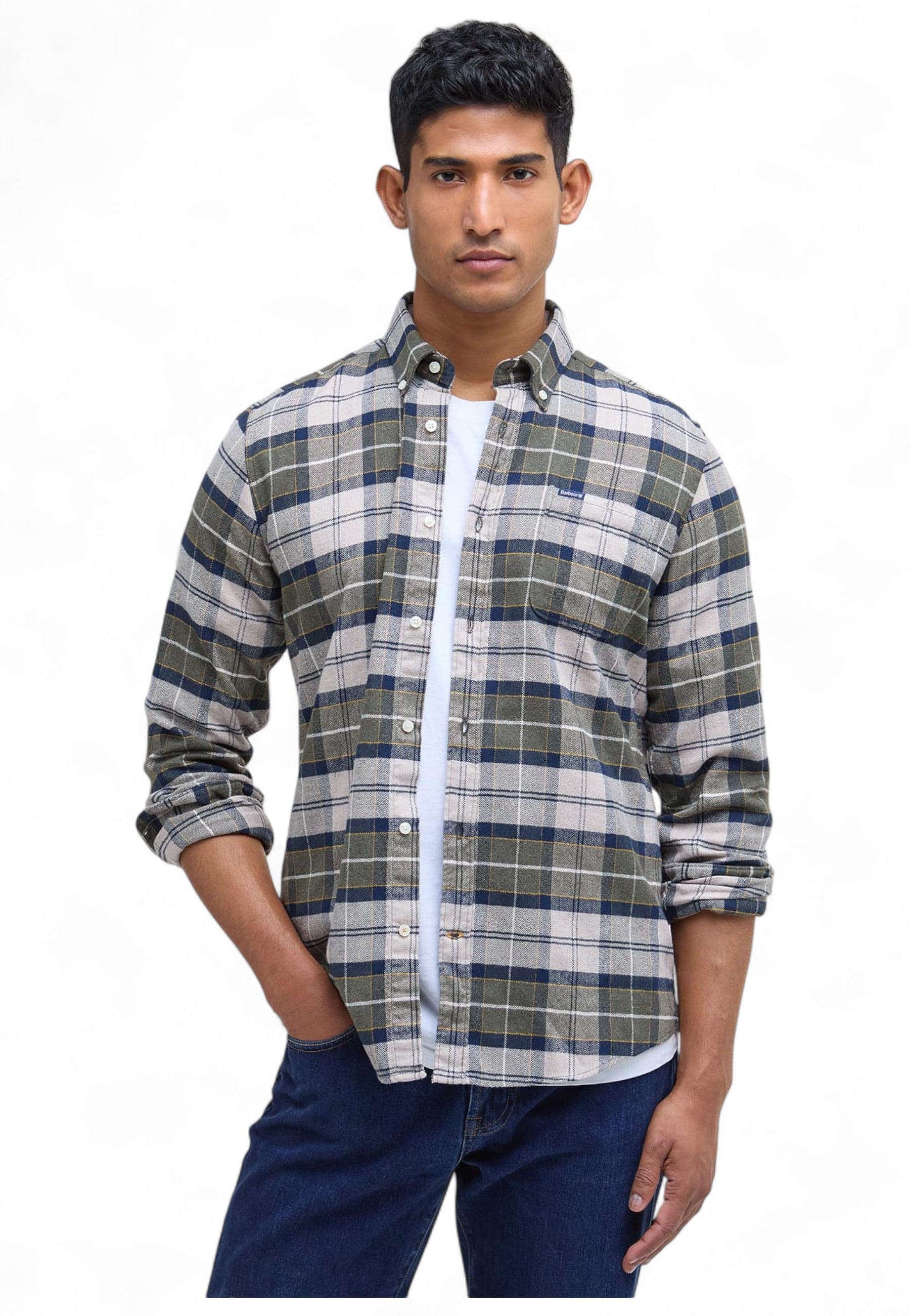 BARBOUR Camicia Uomo Barbour MSH5014 TN16 da uomo in Camicie casual Drestige - Casamassima, commercioVirtuoso.it