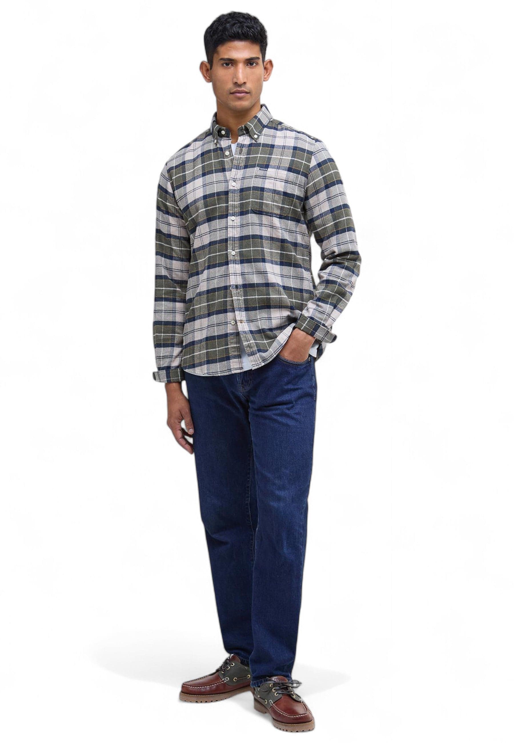 BARBOUR Camicia Uomo Barbour MSH5014 TN16 da uomo in Camicie casual Drestige - Casamassima, commercioVirtuoso.it