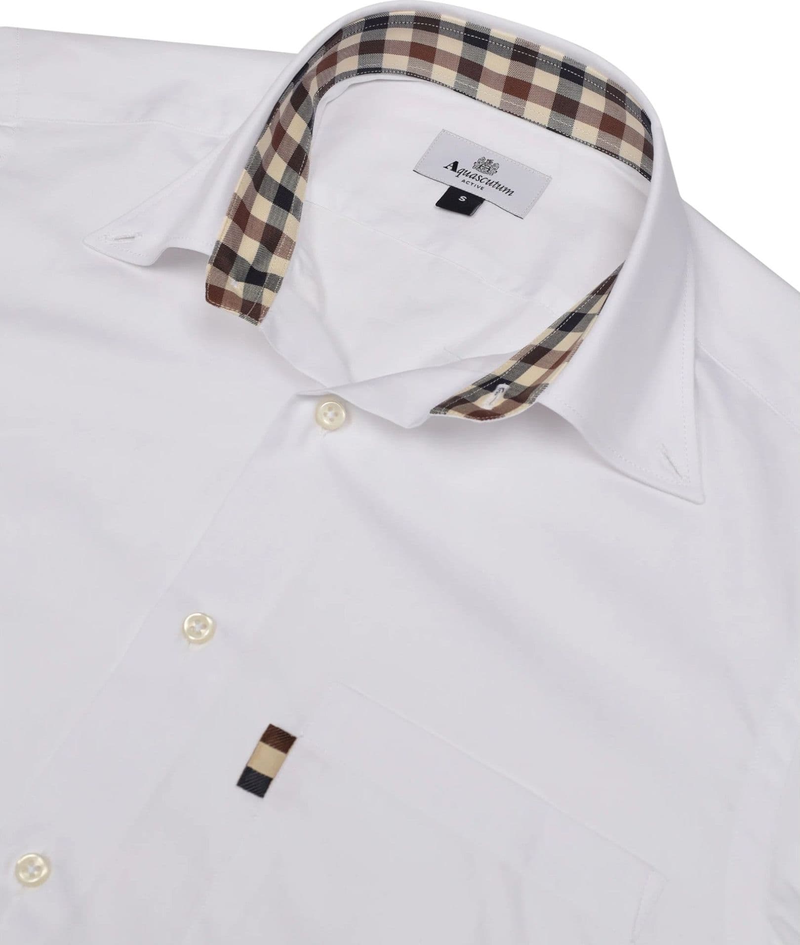 AQUASCUTUM Camicia Uomo Aquascutum A005 SH004 01 WHITE da uomo in Camicie casual Drestige - Casamassima, commercioVirtuoso.it