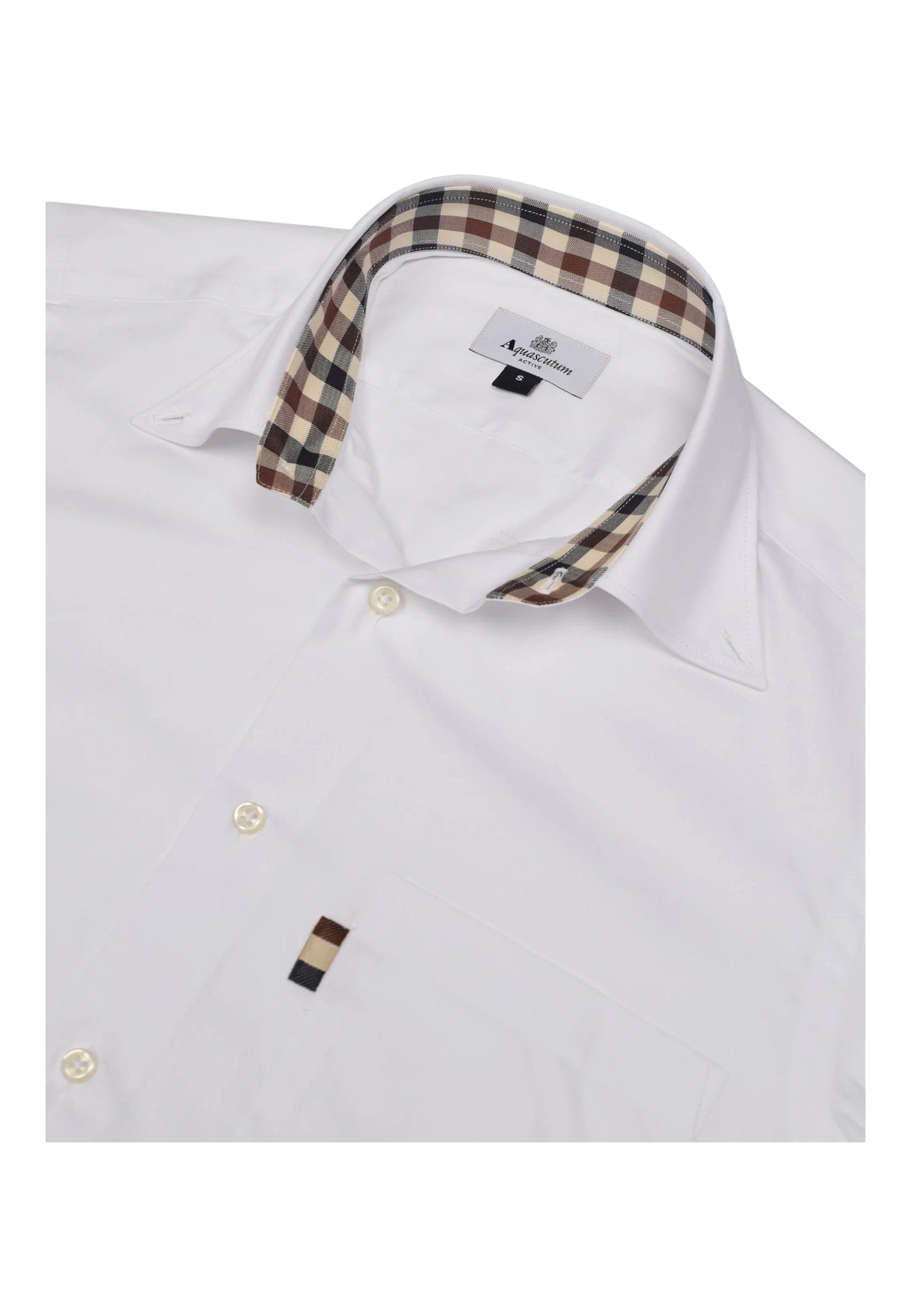 AQUASCUTUM Camicia Uomo Aquascutum A005 SH004 01 WHITE da uomo in Camicie casual Drestige - Casamassima, commercioVirtuoso.it