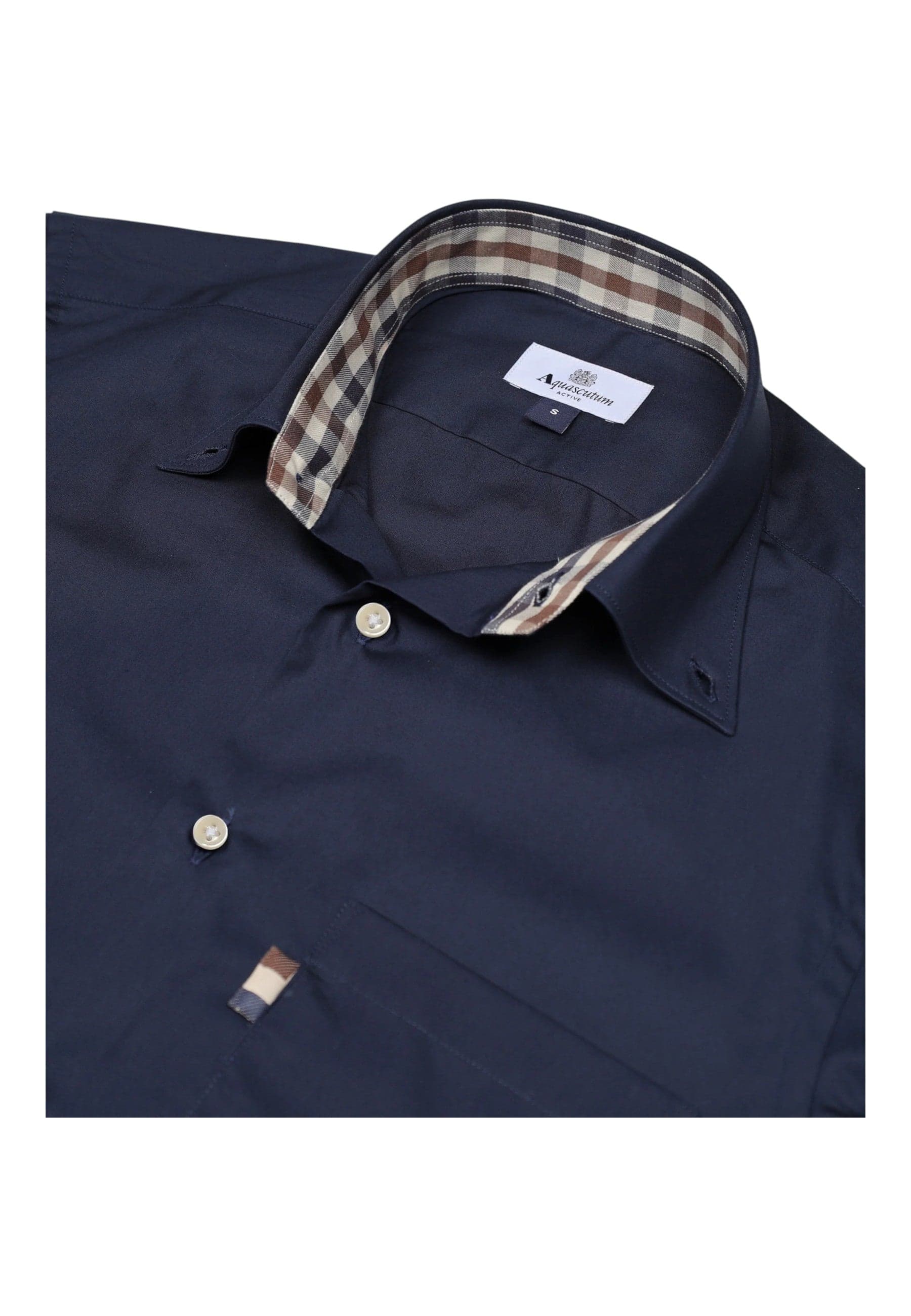 AQUASCUTUM Camicia Uomo Aquascutum A005 SH004 11 NAVY da uomo in T-shirt Drestige - Casamassima, commercioVirtuoso.it
