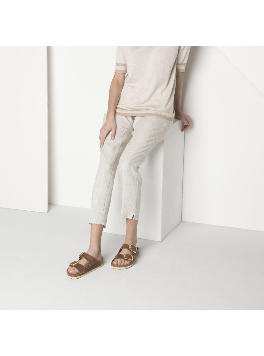 BIRKENSTOCK Birkenstock - Arizona Big Buckle Cognac 1011073 da donna in Sandali moda Drestige - Casamassima, commercioVirtuoso.it