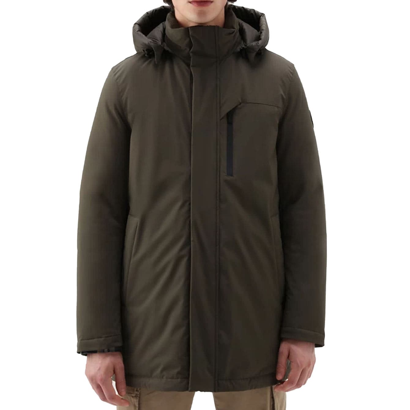 Woolrich - Ut0102 Mountain Stretch Parka 614 WOOU0464MR da uomo in Cappotti Drestige - Casamassima, commercioVirtuoso.it