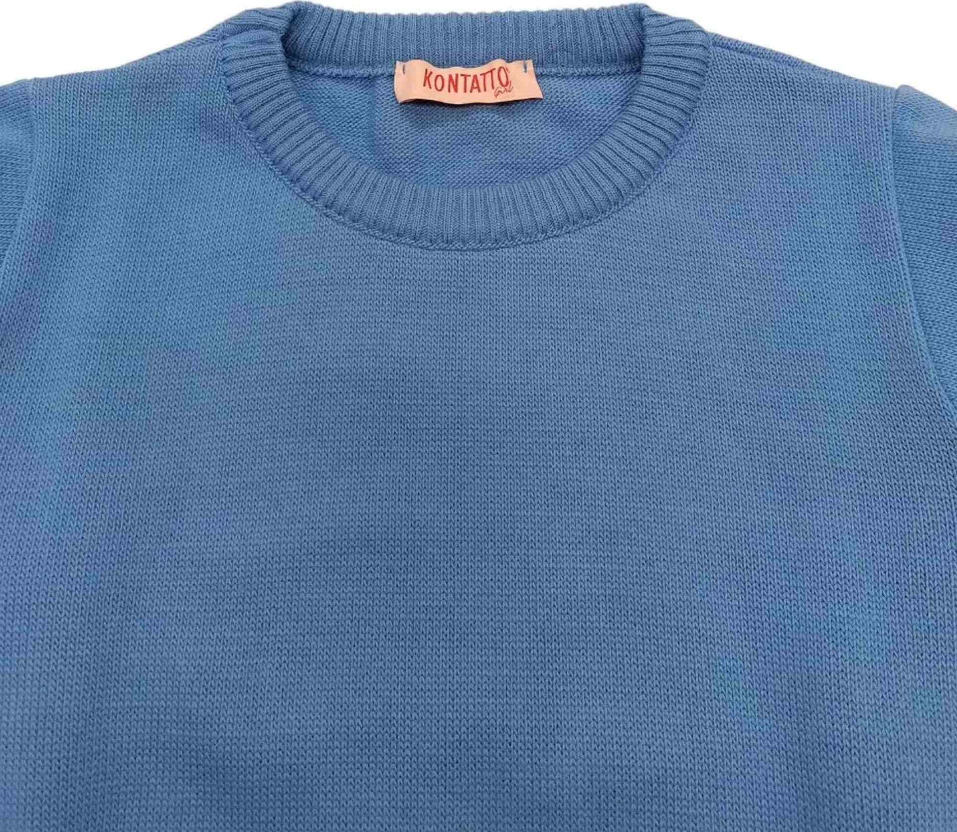 KONTATTO Kontatto - Maglione Celeste 3341W0232 da bambino in Maglieria Drestige - Casamassima, commercioVirtuoso.it