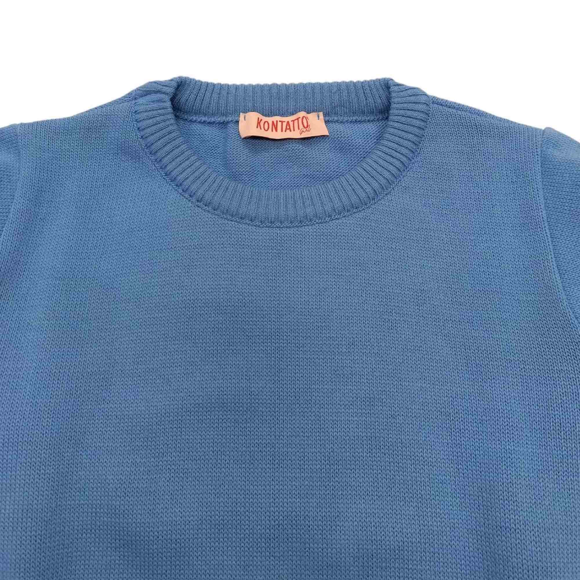 KONTATTO Kontatto - Maglione Celeste 3341W0232 da bambino in Maglieria Drestige - Casamassima, commercioVirtuoso.it