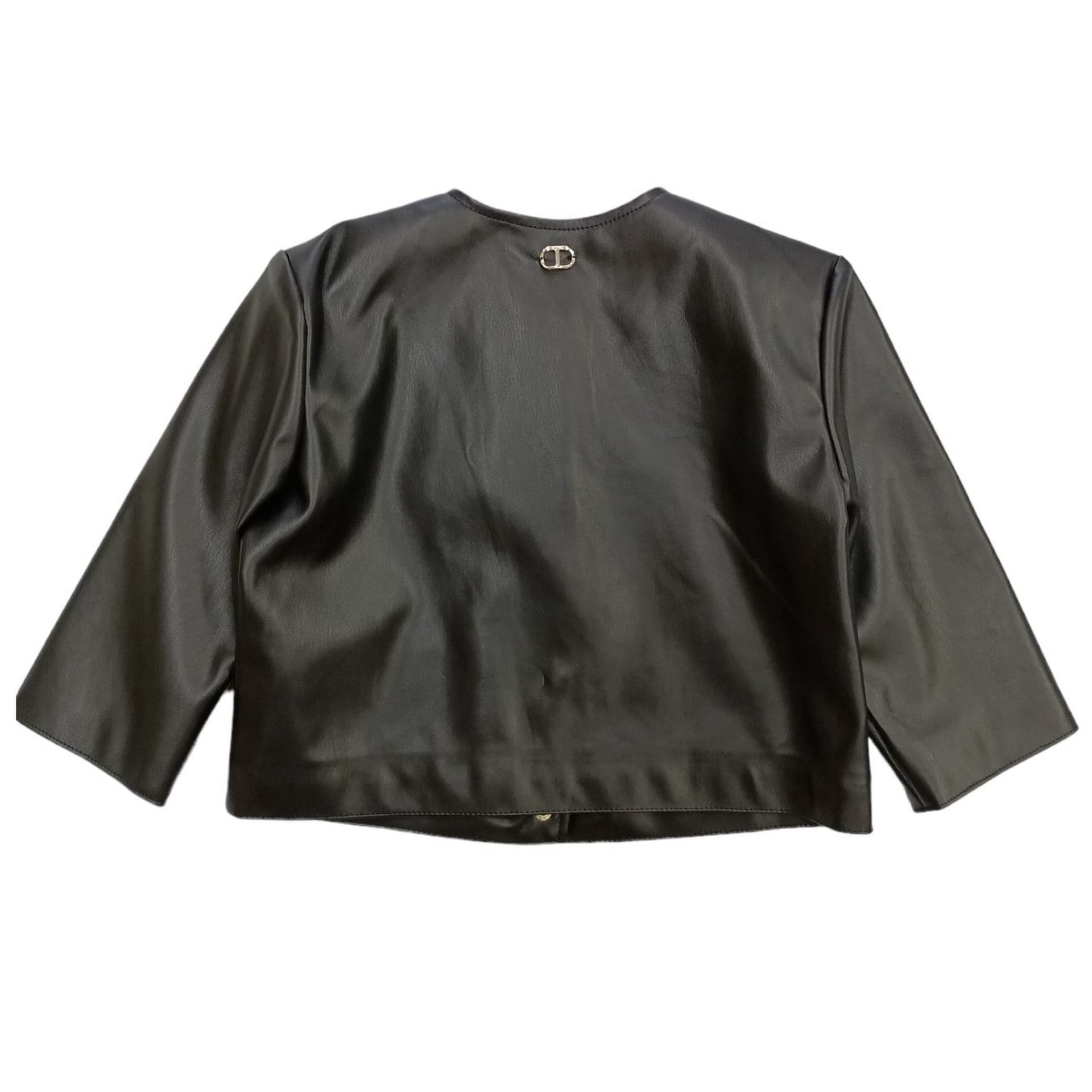 TWINSET Twinset - Giacca Nera 00006 Ecopelle 231GJ2Q20 da bambino in Giacche Drestige - Casamassima, commercioVirtuoso.it