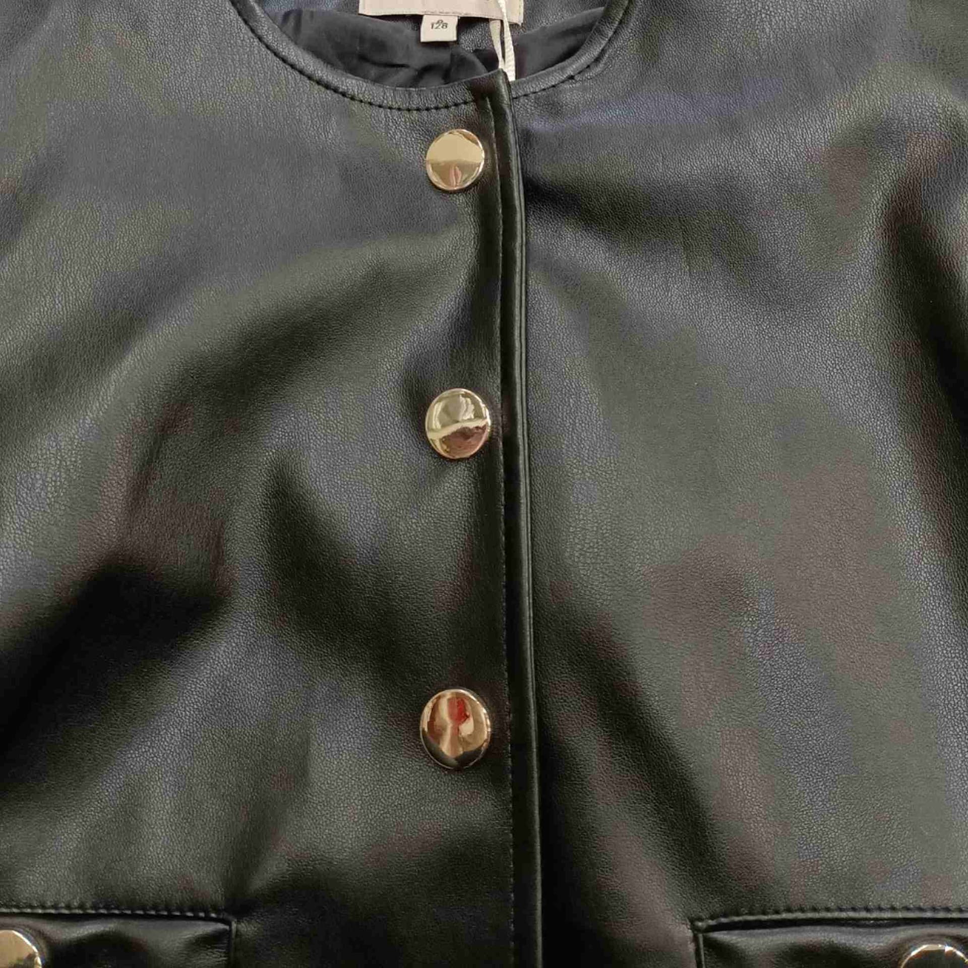 TWINSET Twinset - Giacca Nera 00006 Ecopelle 231GJ2Q20 da bambino in Giacche Drestige - Casamassima, commercioVirtuoso.it