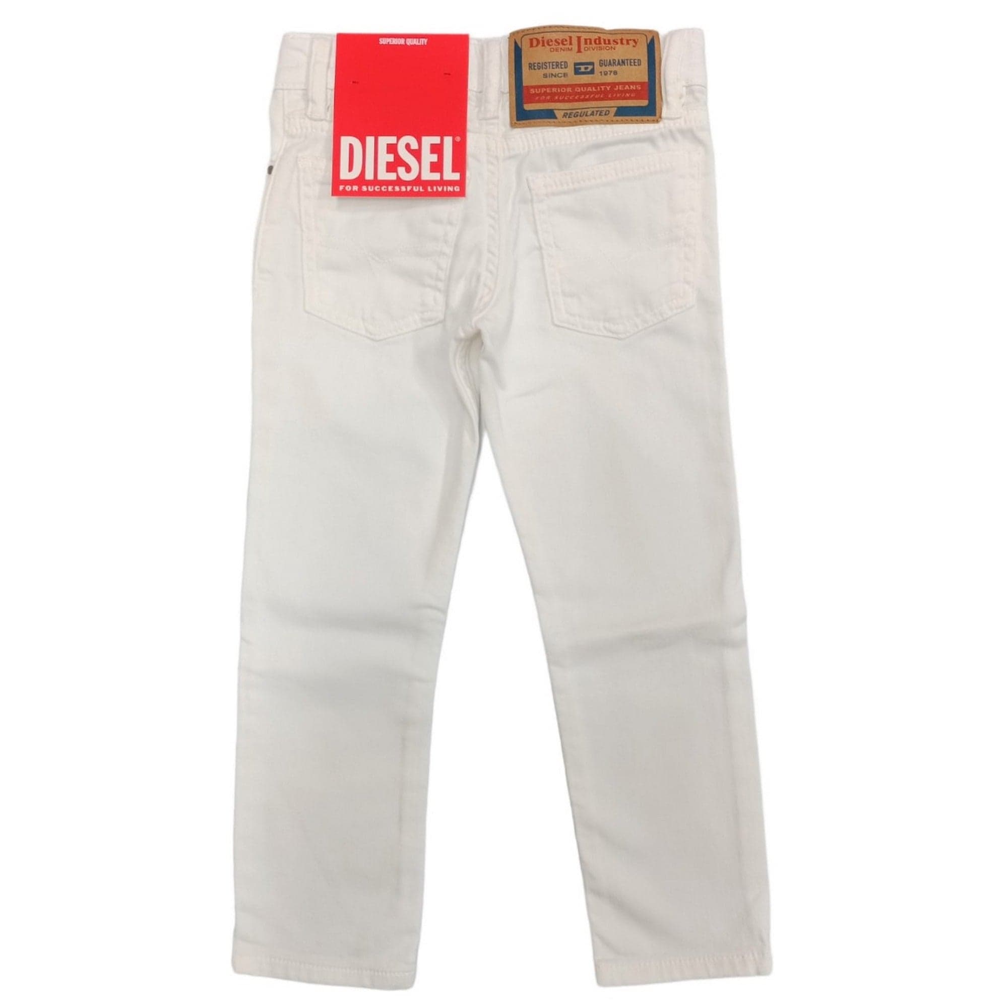 DIESEL Diesel - Pantalone Bianco K100 Slinkie K00309 KXBGZ da bambino in Jeans Drestige - Casamassima, commercioVirtuoso.it