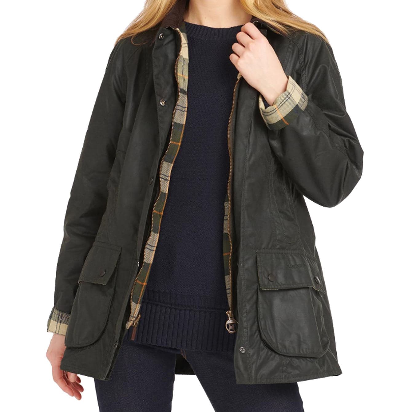 BARBOUR Barbour - Beadnell Wax Jacket Sg91 LWX0667 da donna in Giacche Drestige - Casamassima, commercioVirtuoso.it