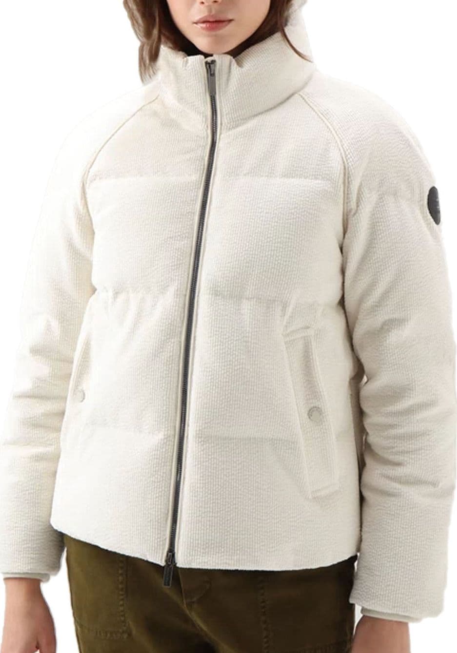 Woolrich - Ut3084 Minehart Jacket 8743 Milky Cream WWOU0739FR da donna in Giacche Drestige - Casamassima, commercioVirtuoso.it