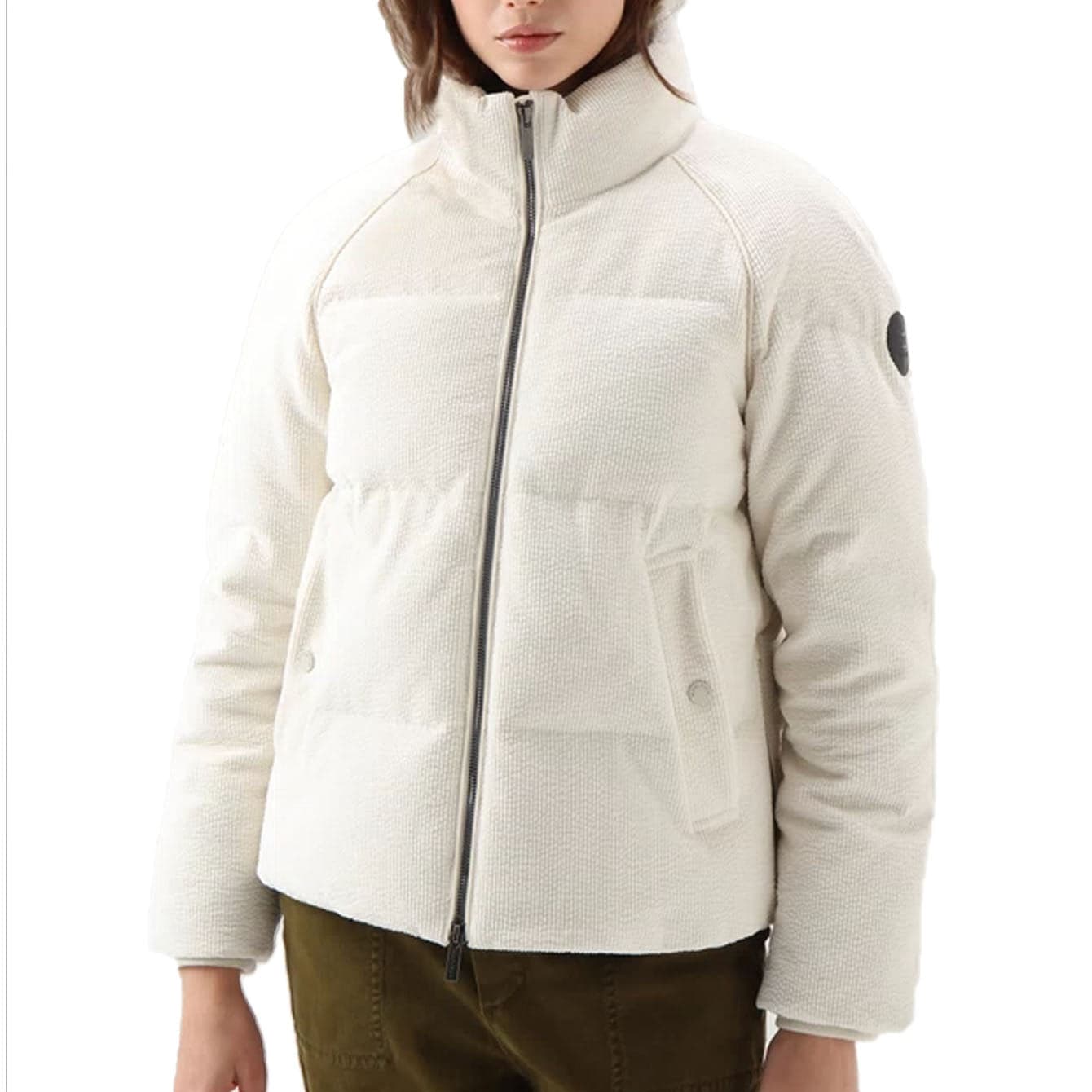 Woolrich - Ut3084 Minehart Jacket 8743 Milky Cream WWOU0739FR da donna in Giacche Drestige - Casamassima, commercioVirtuoso.it