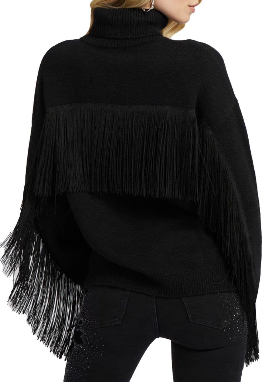 GUESS Guess - Leonie Roll Neck Ls Sweater Jblk Jet Black A996 W2BR32 Z2WX0 da donna in Maglioni Drestige - Casamassima, commercioVirtuoso.it