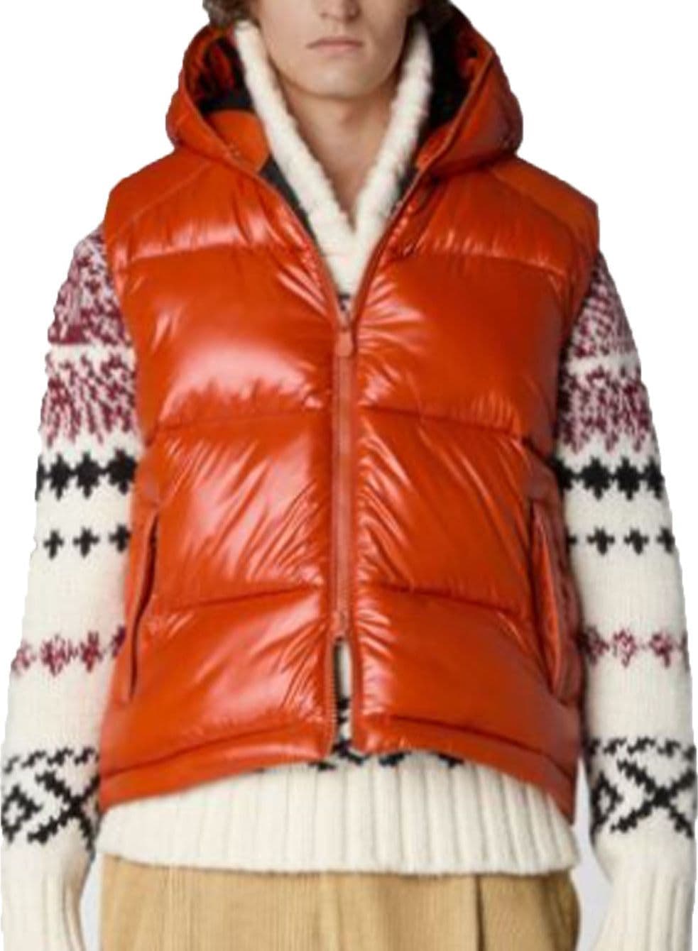 SAVE THE DUCK Save The Duck - Luck15 Dexter Gilet Capp. 70025 Maple Orange D80296M da uomo in Gilet Drestige - Casamassima, commercioVirtuoso.it