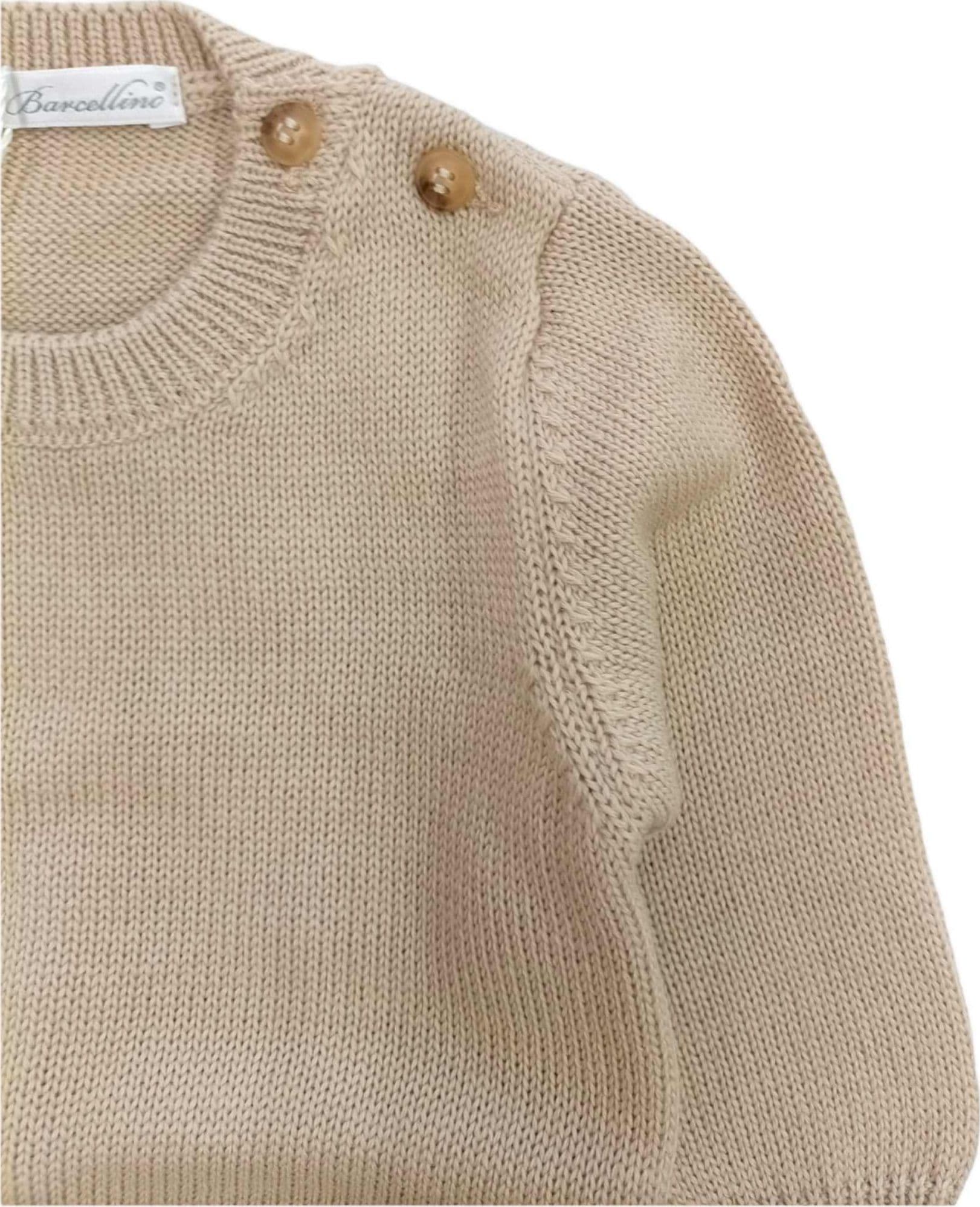 BARCELLINO Barcellino - Maglia Beige In Filo 105312 da bambino in Magliette Drestige - Casamassima, commercioVirtuoso.it