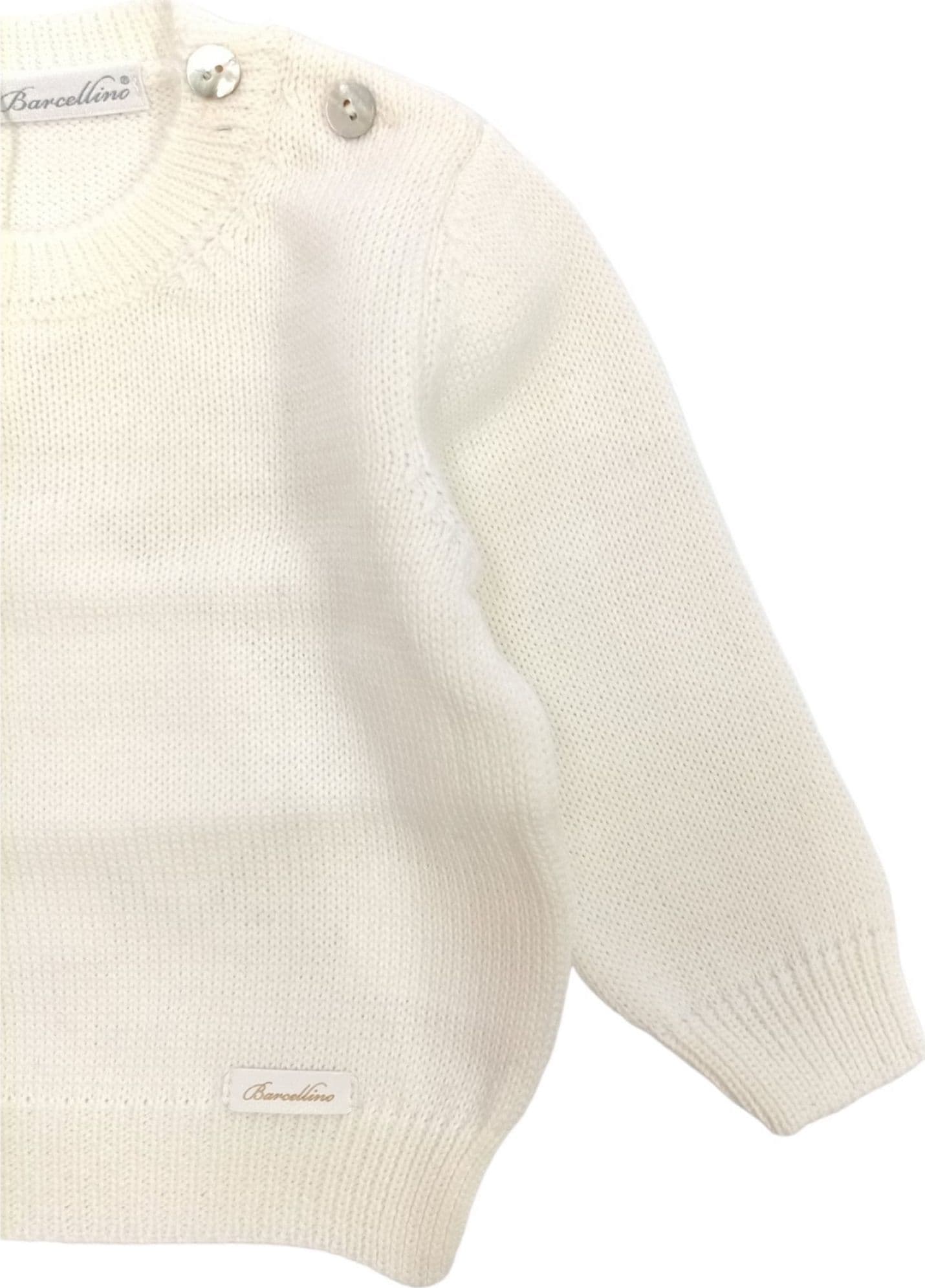 BARCELLINO Barcellino - Maglia In Filo Bianco 105422 da bambino in Magliette Drestige - Casamassima, commercioVirtuoso.it