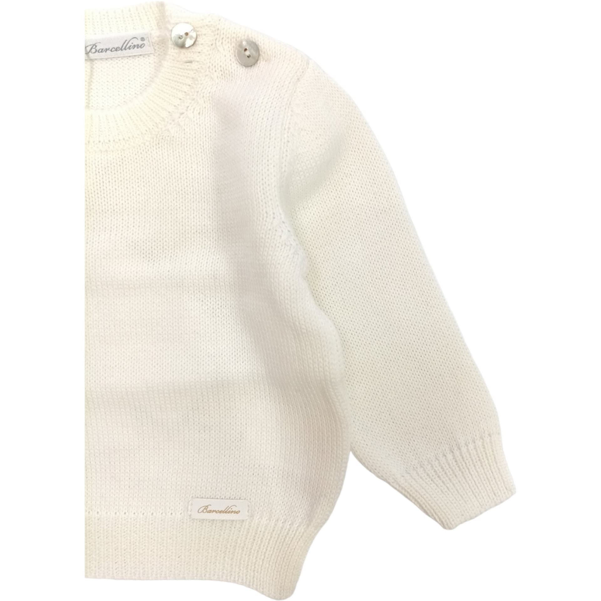BARCELLINO Barcellino - Maglia In Filo Bianco 105422 da bambino in Magliette Drestige - Casamassima, commercioVirtuoso.it