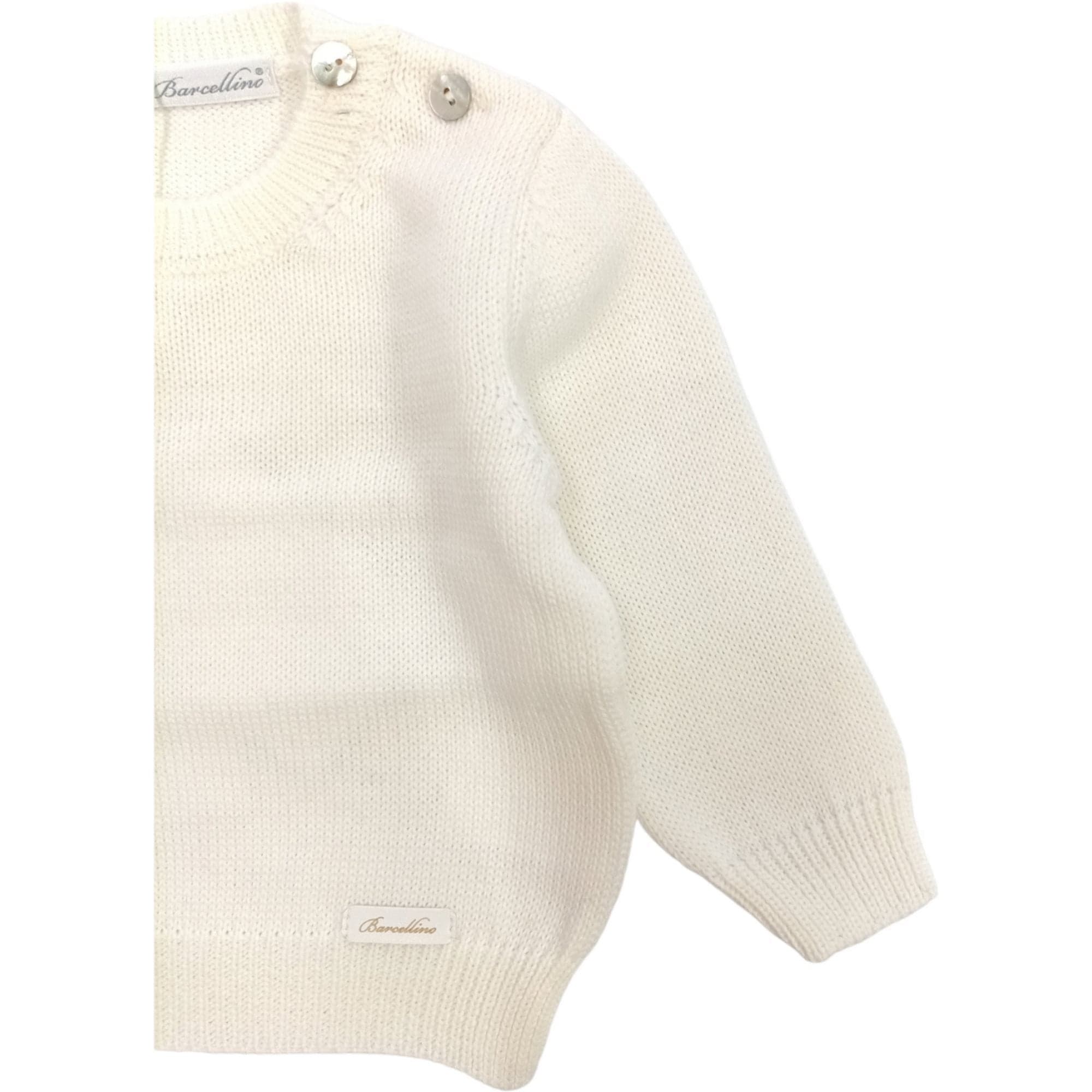 BARCELLINO Barcellino - Maglia In Filo Bianco 105422 da bambino in Magliette Drestige - Casamassima, commercioVirtuoso.it