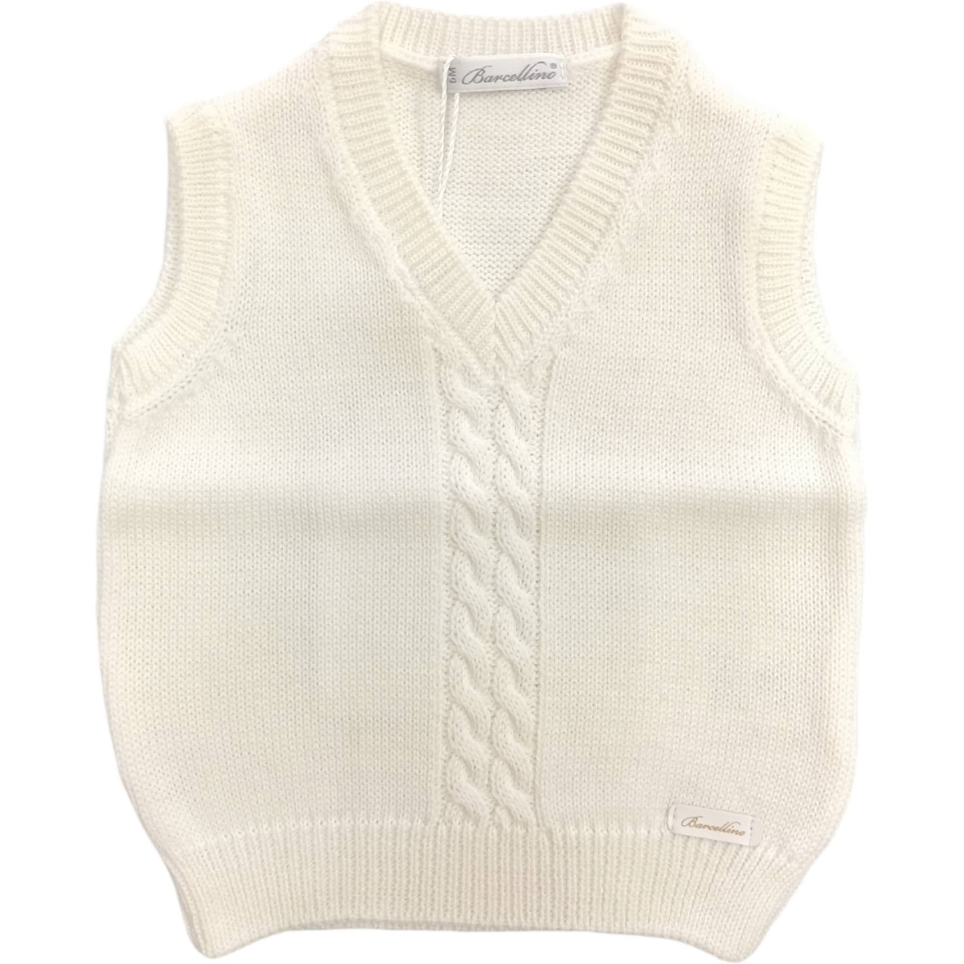 BARCELLINO Barcellino - Gilet In Filo Bianco 105425