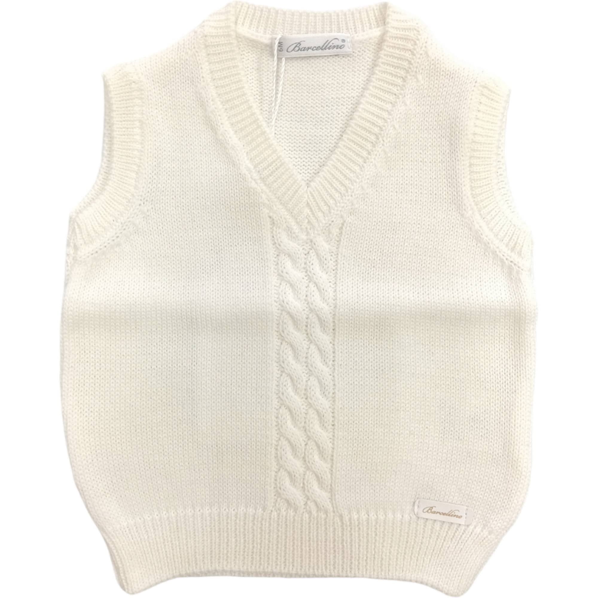 BARCELLINO Barcellino - Gilet In Filo Bianco 105425