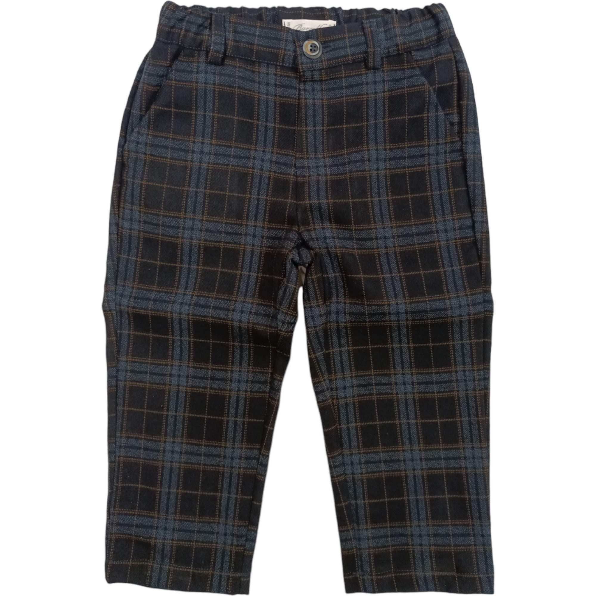 BARCELLINO Barcellino - Completo 3 Pz. Bia/blu Quadri Pantalone 105406L da bambino in Magliette Drestige - Casamassima, commercioVirtuoso.it