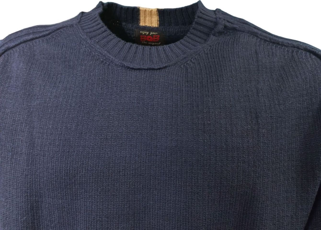 BOB Bob - Girocollo Lana Beige A23ALEXIM UNICA da uomo in Maglioni Drestige - Casamassima, commercioVirtuoso.it