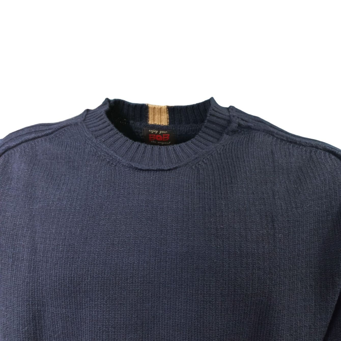 BOB Bob - Girocollo Lana Beige A23ALEXIM UNICA da uomo in Maglioni Drestige - Casamassima, commercioVirtuoso.it