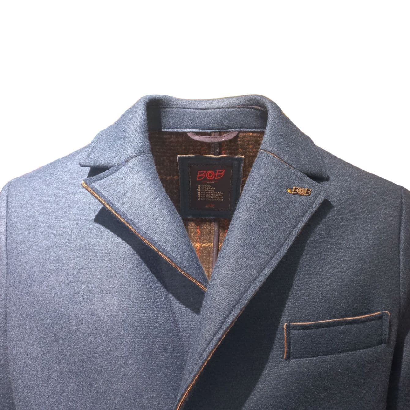 BOB Bob - Cappotto Monopetto Antracite A23ANDY400 T400 da uomo in Cappotti Drestige - Casamassima, commercioVirtuoso.it